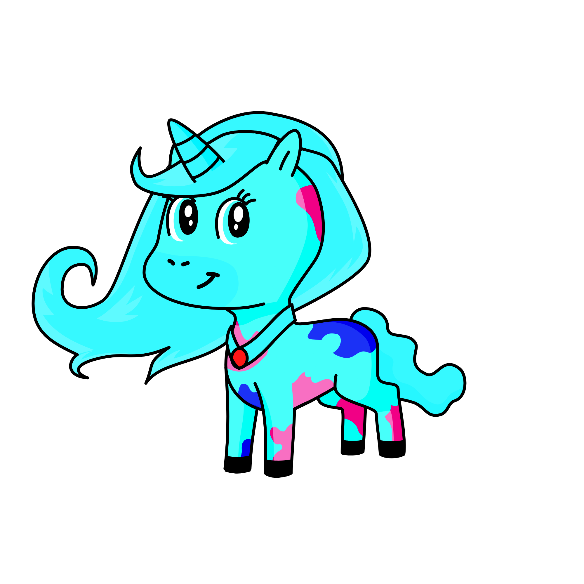 azul, the unicorn