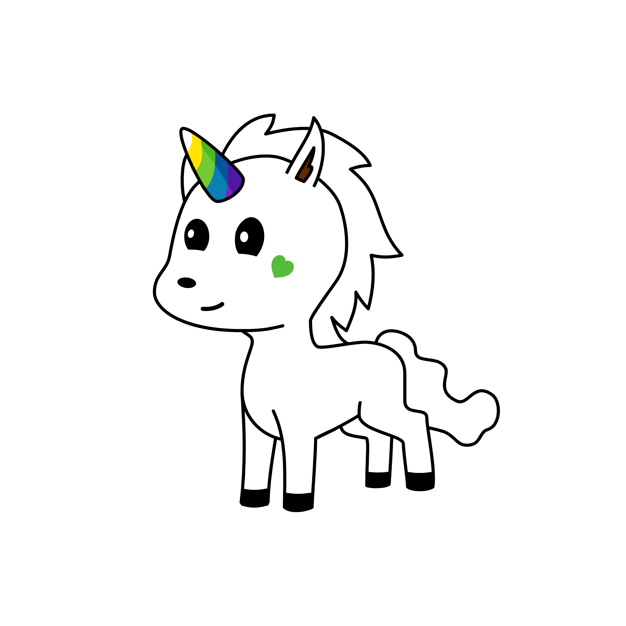 Shut Up Everyone Clumsy Boy, the unicorn