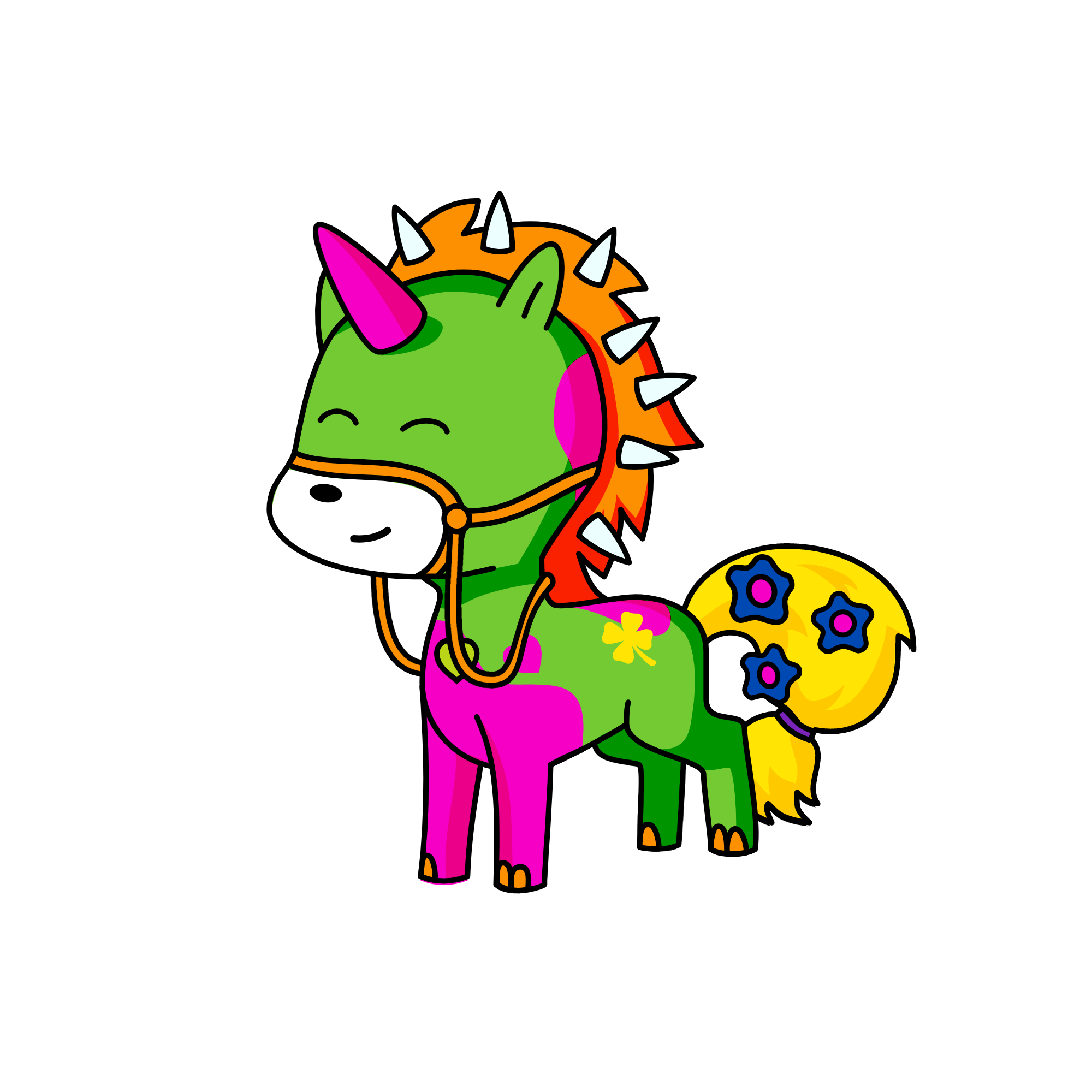 Crazy Wild Girl, the unicorn