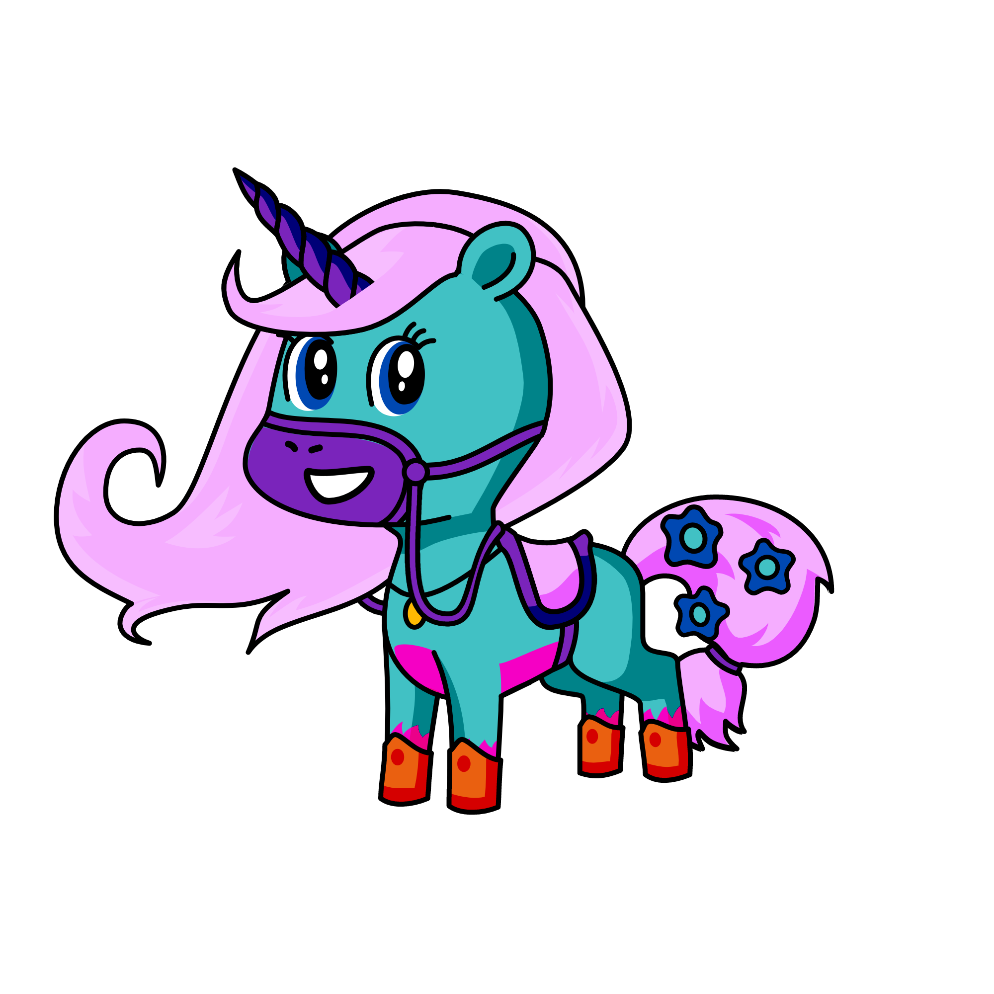 loveing pink, the unicorn