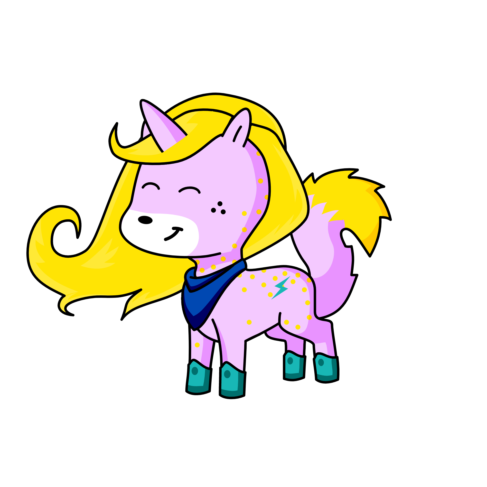Sunny Happiness, the unicorn