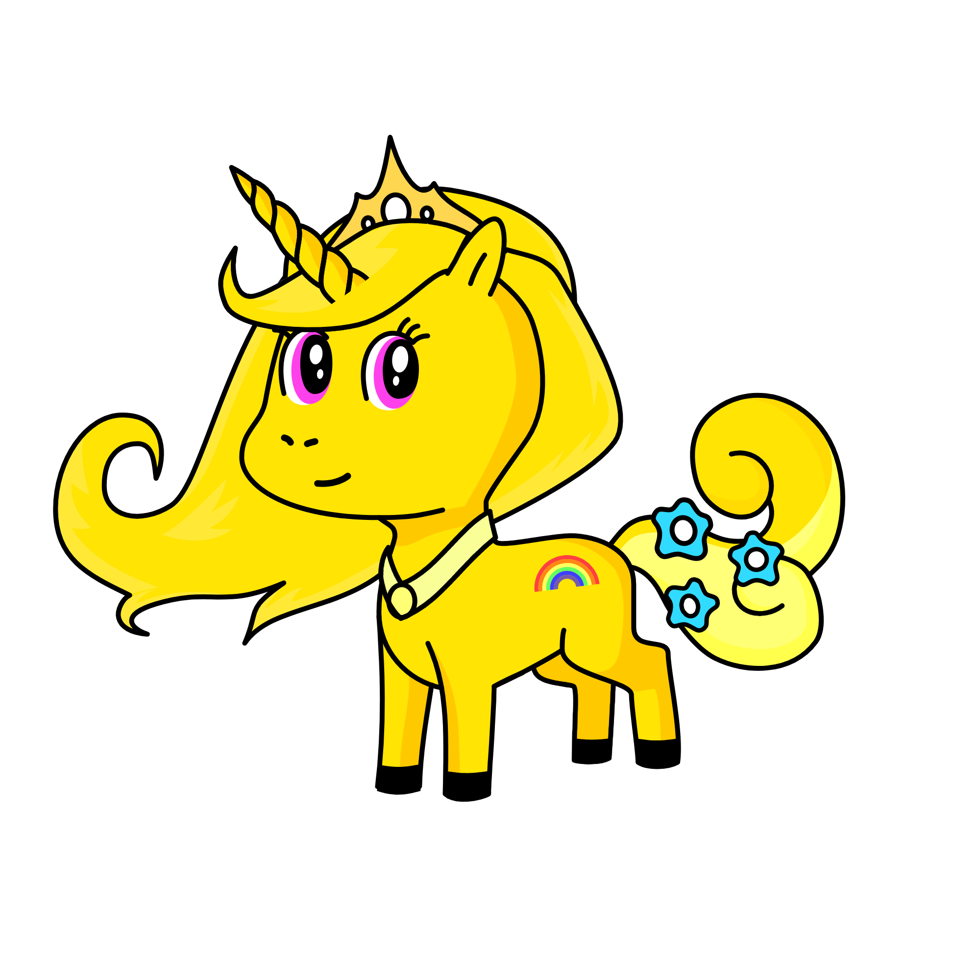 yellow light, the unicorn