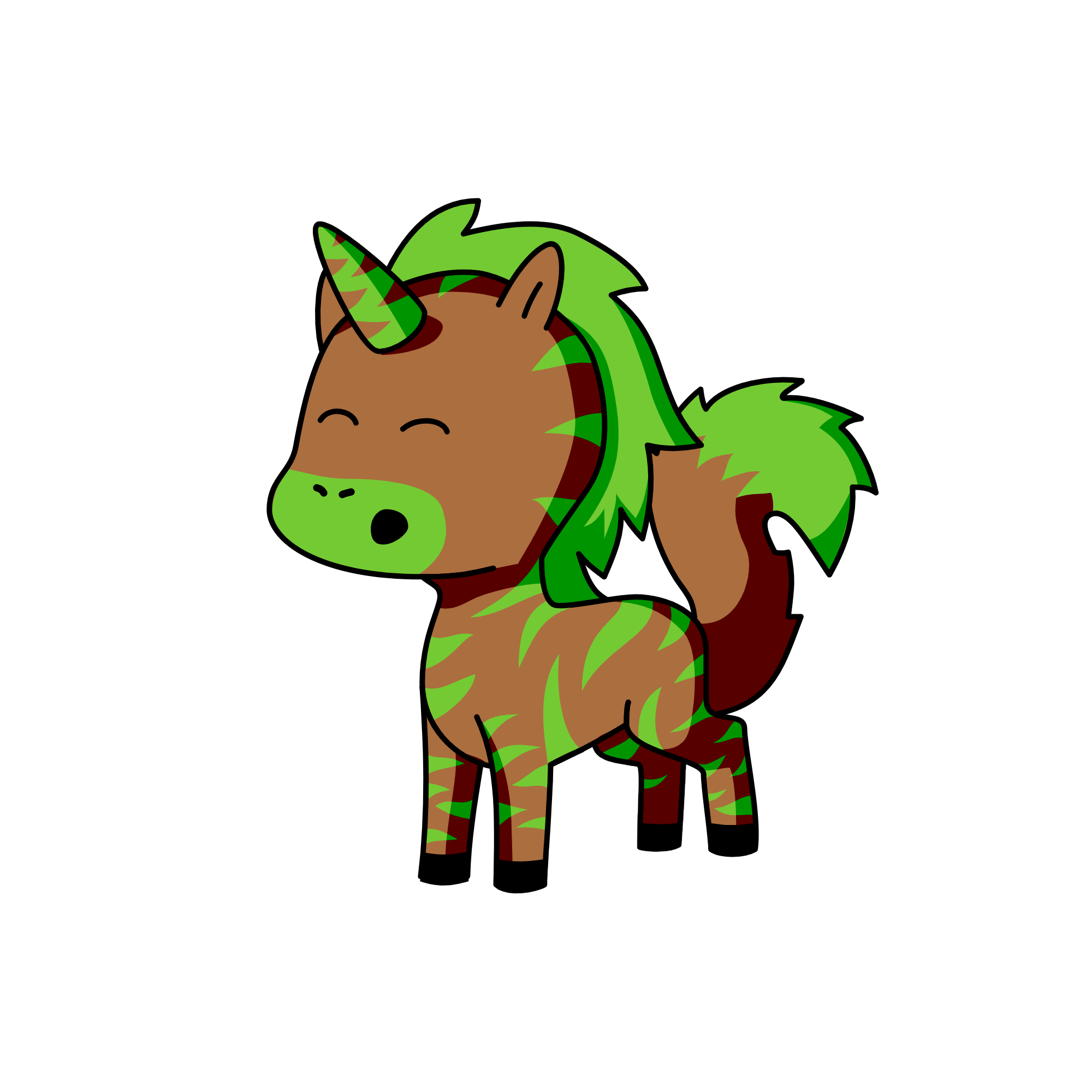 tree camo, the unicorn