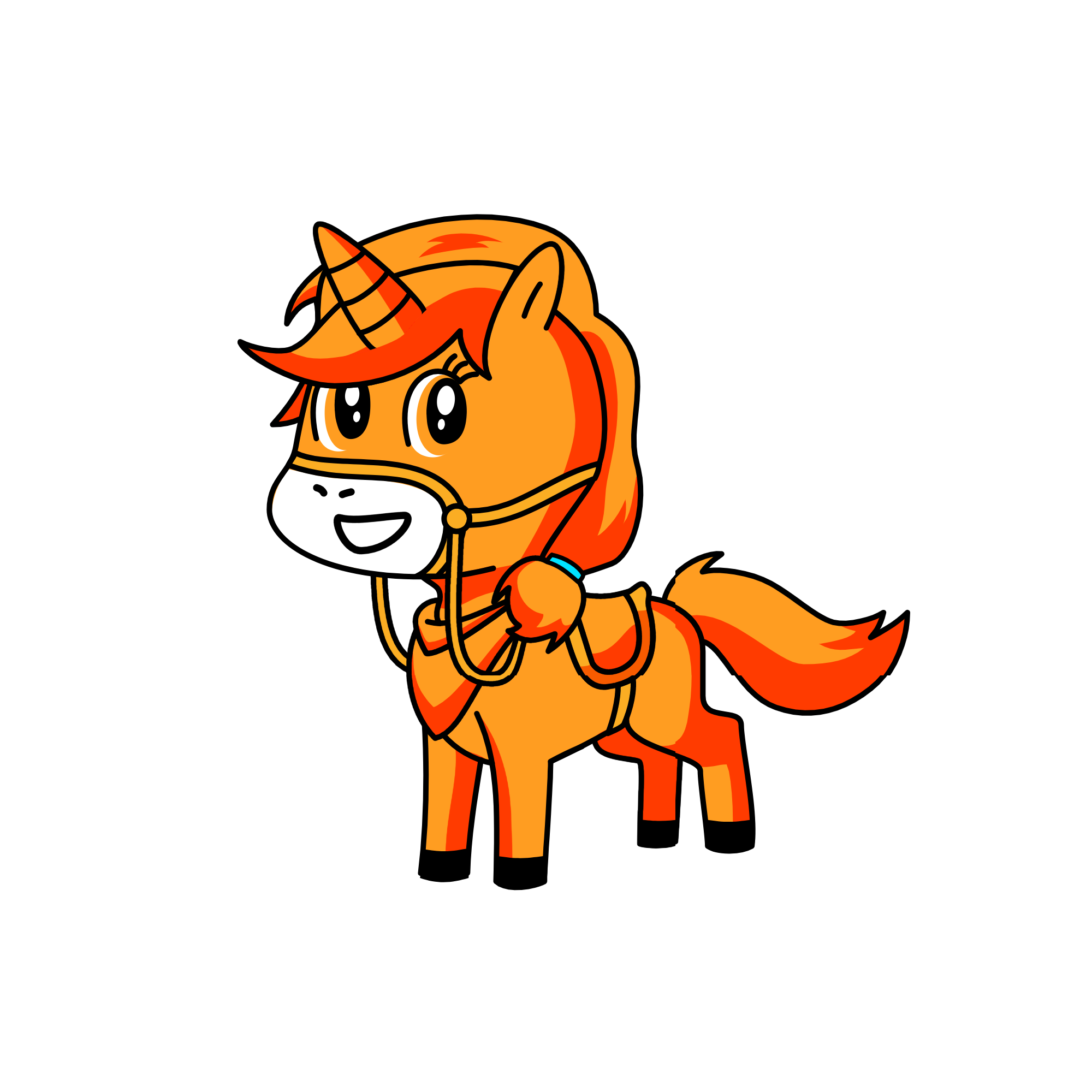 ORANGE SHERBERT, the unicorn