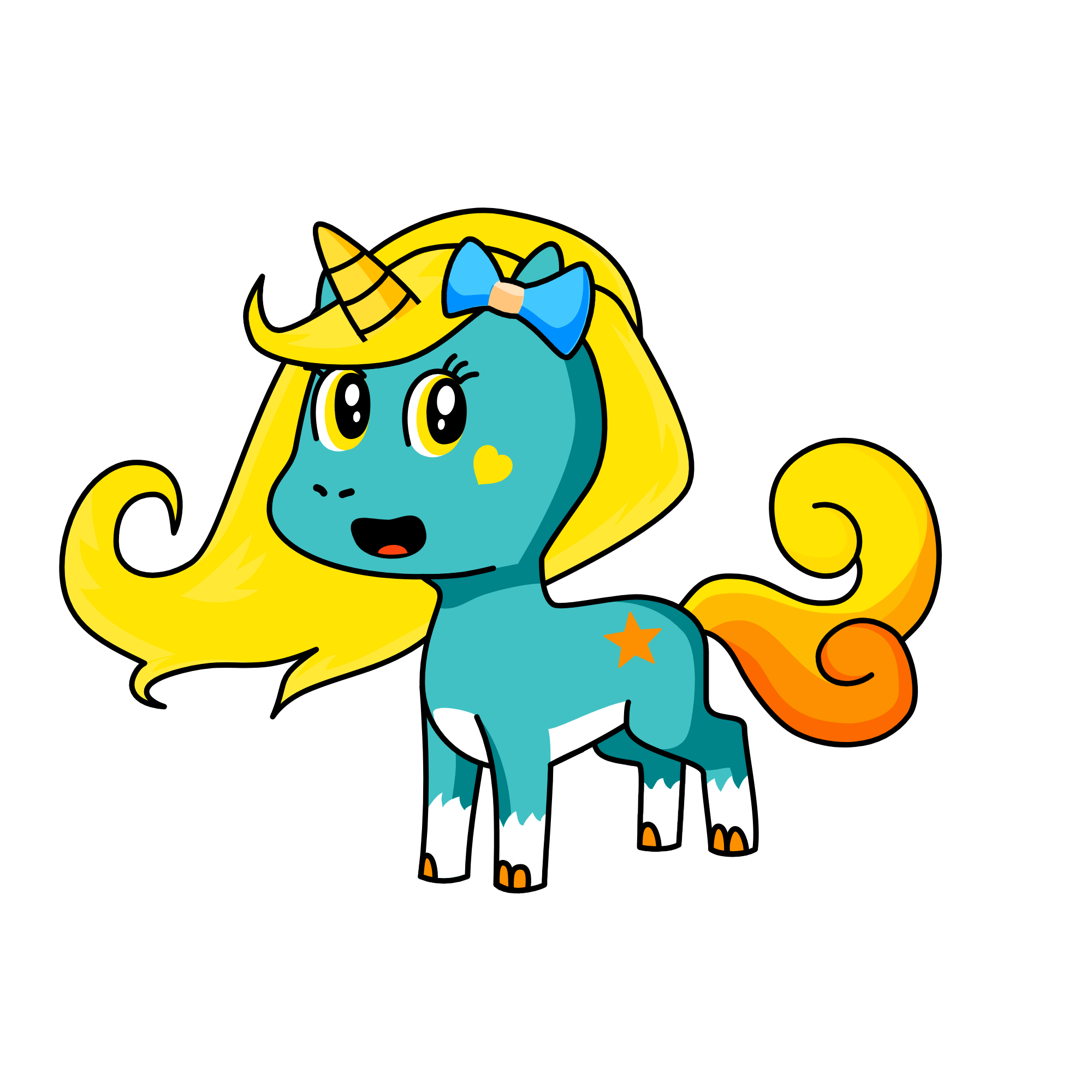 Sunshine, the unicorn