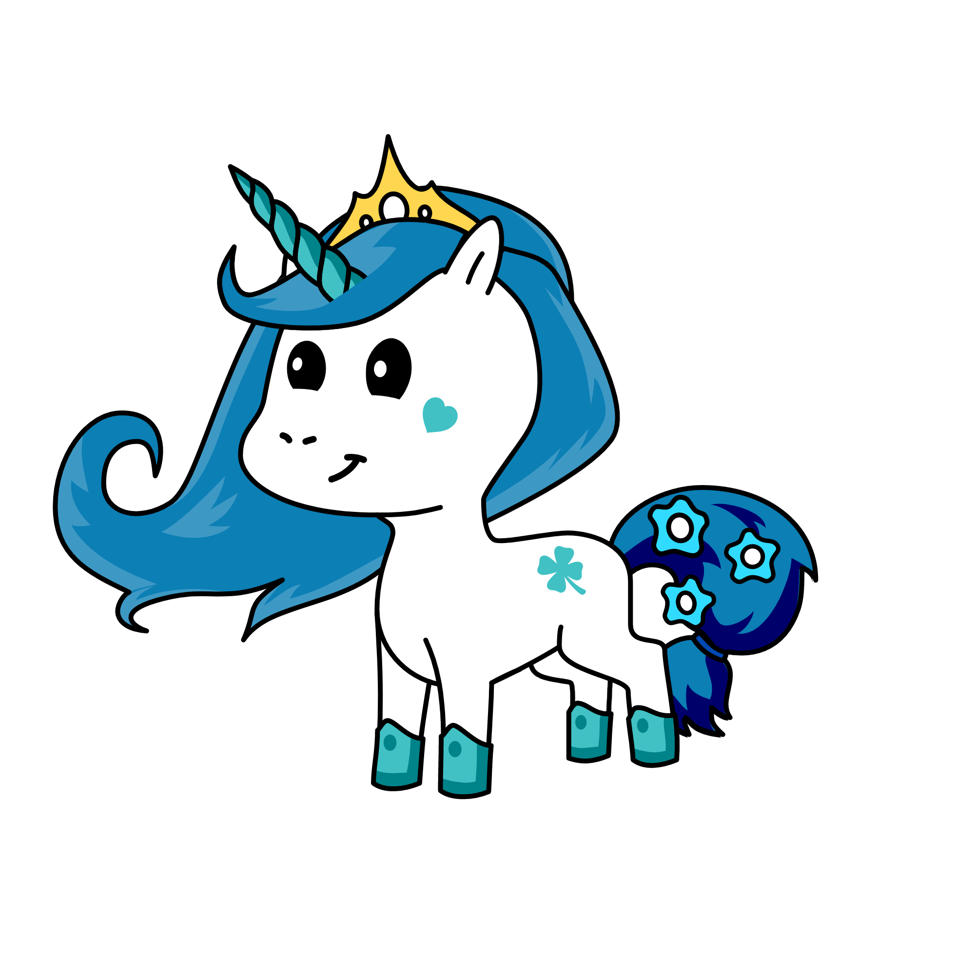 Sparkles, the unicorn