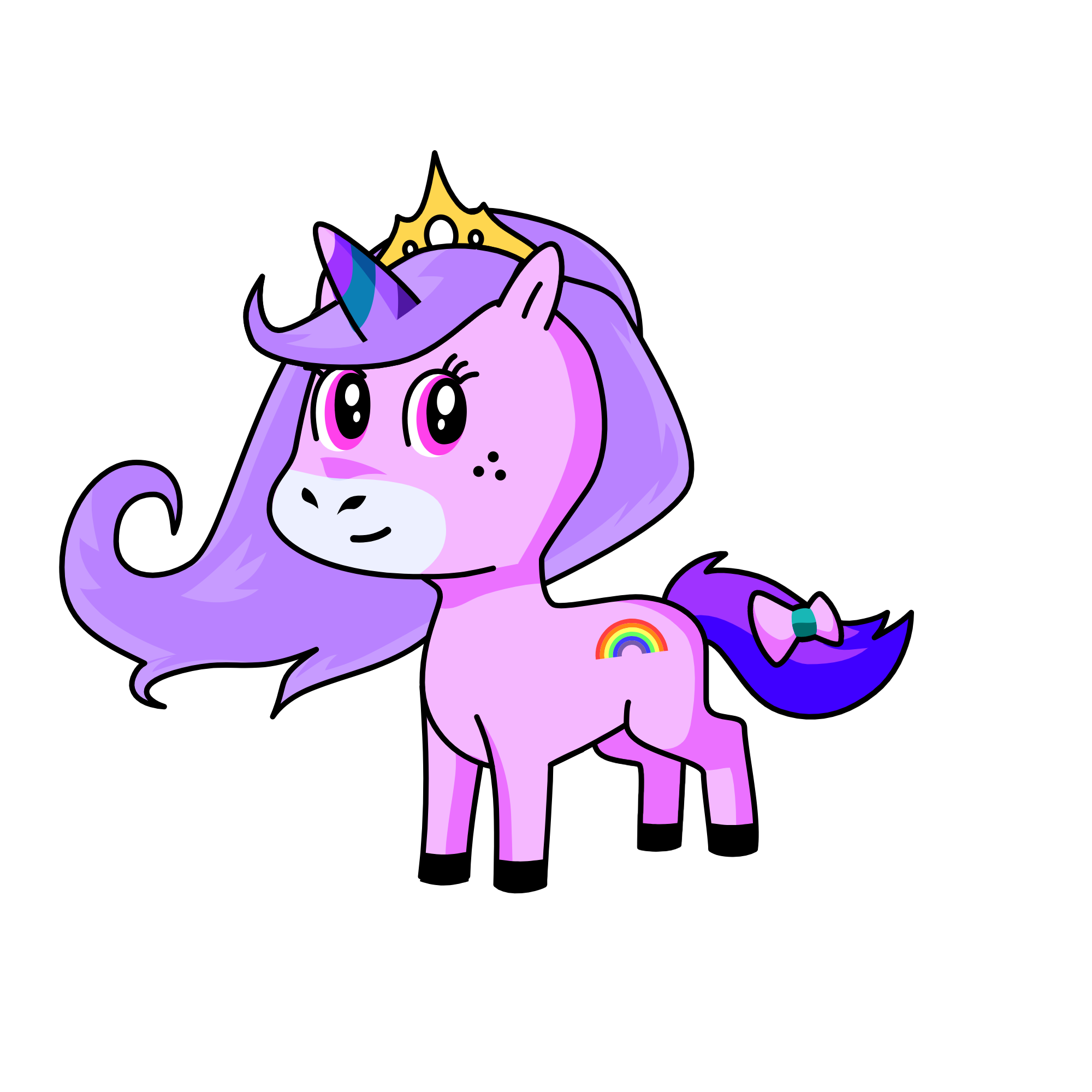 Sparkles, the unicorn