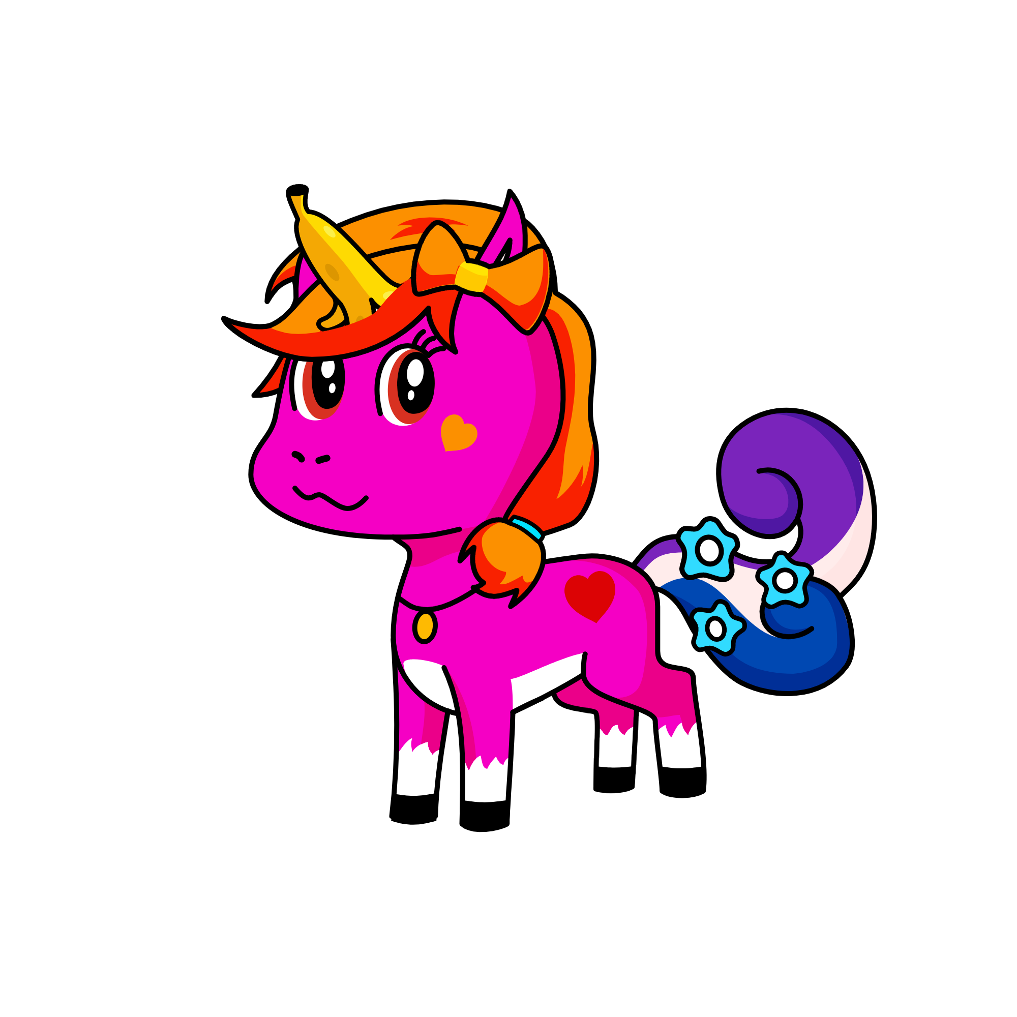 Pinky, the unicorn