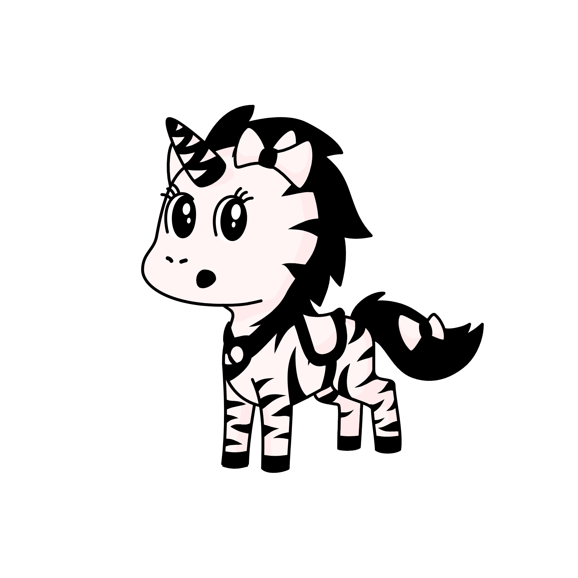 zebra girl to the rescue!!!!!, the unicorn