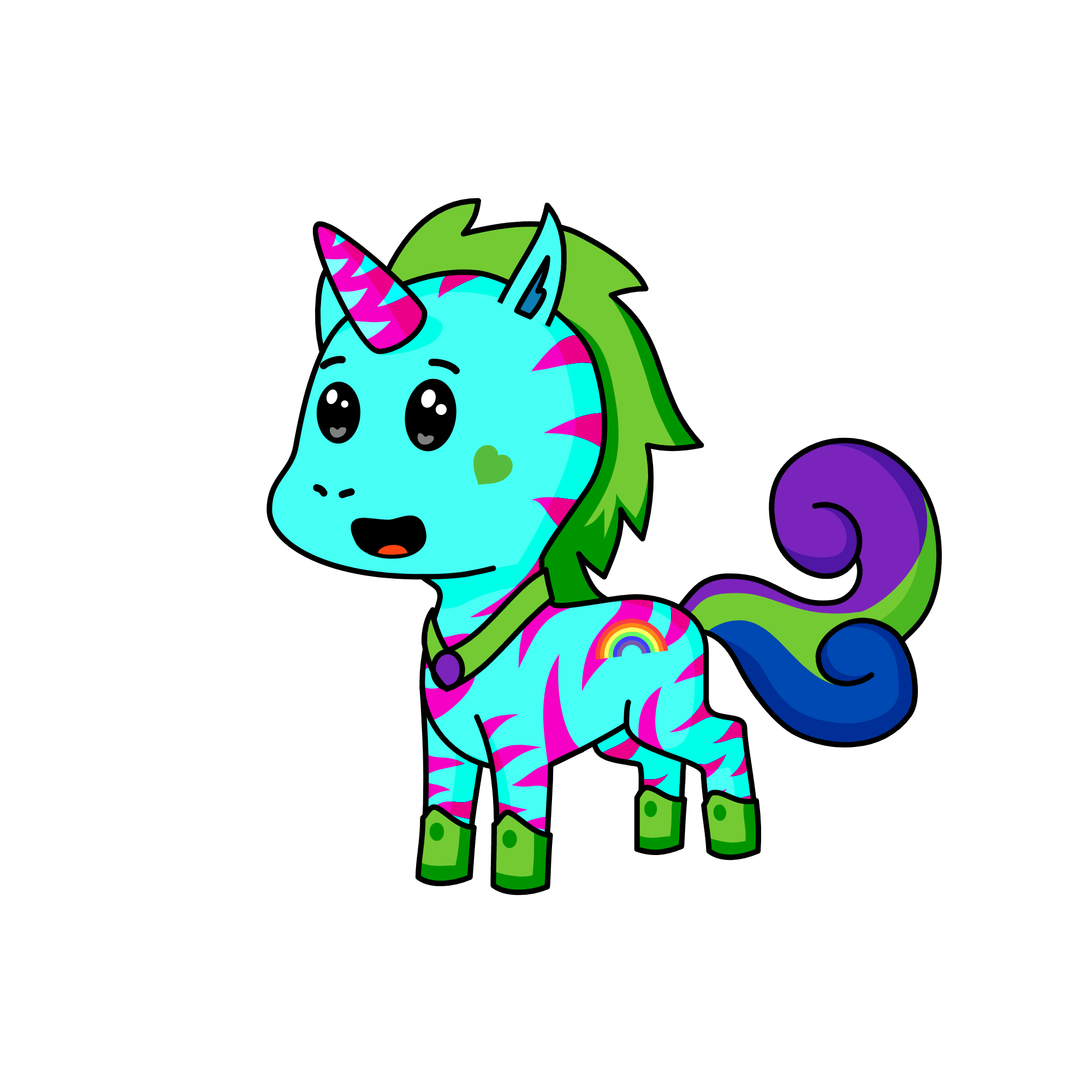 glitter, the unicorn