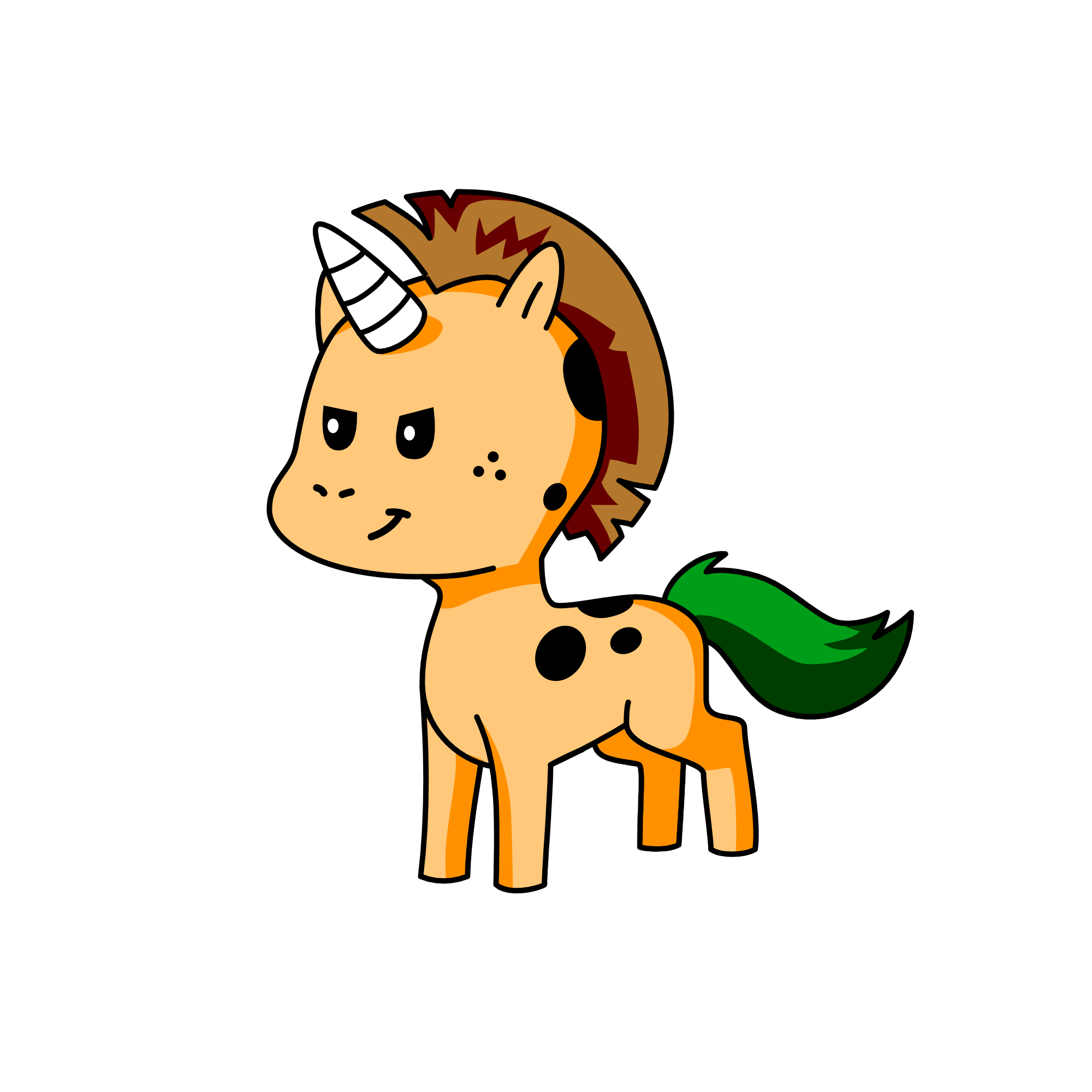 Pumpkin, the unicorn
