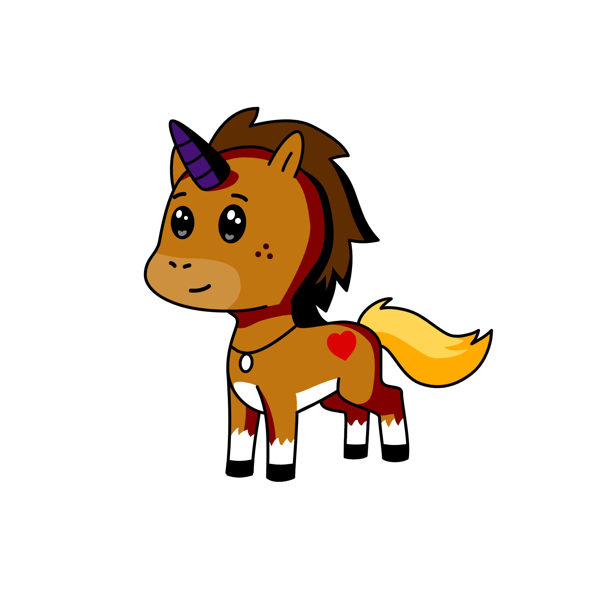 Winter, the unicorn