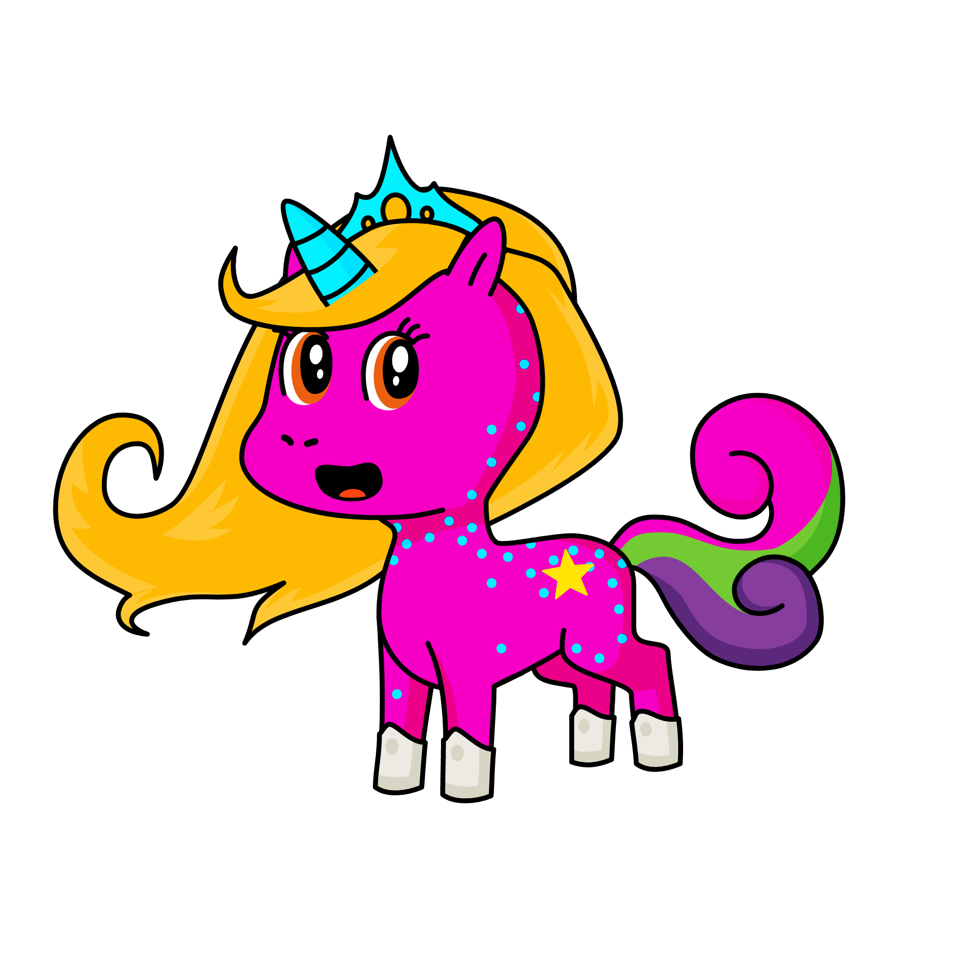 Honey, the unicorn
