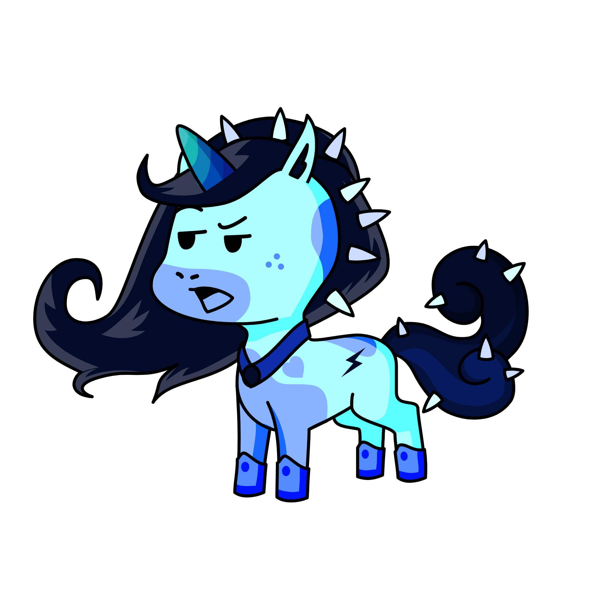 My name is Snow but snow isn't dark blue and i don't why some people call me a reality freak OKAY??, the unicorn