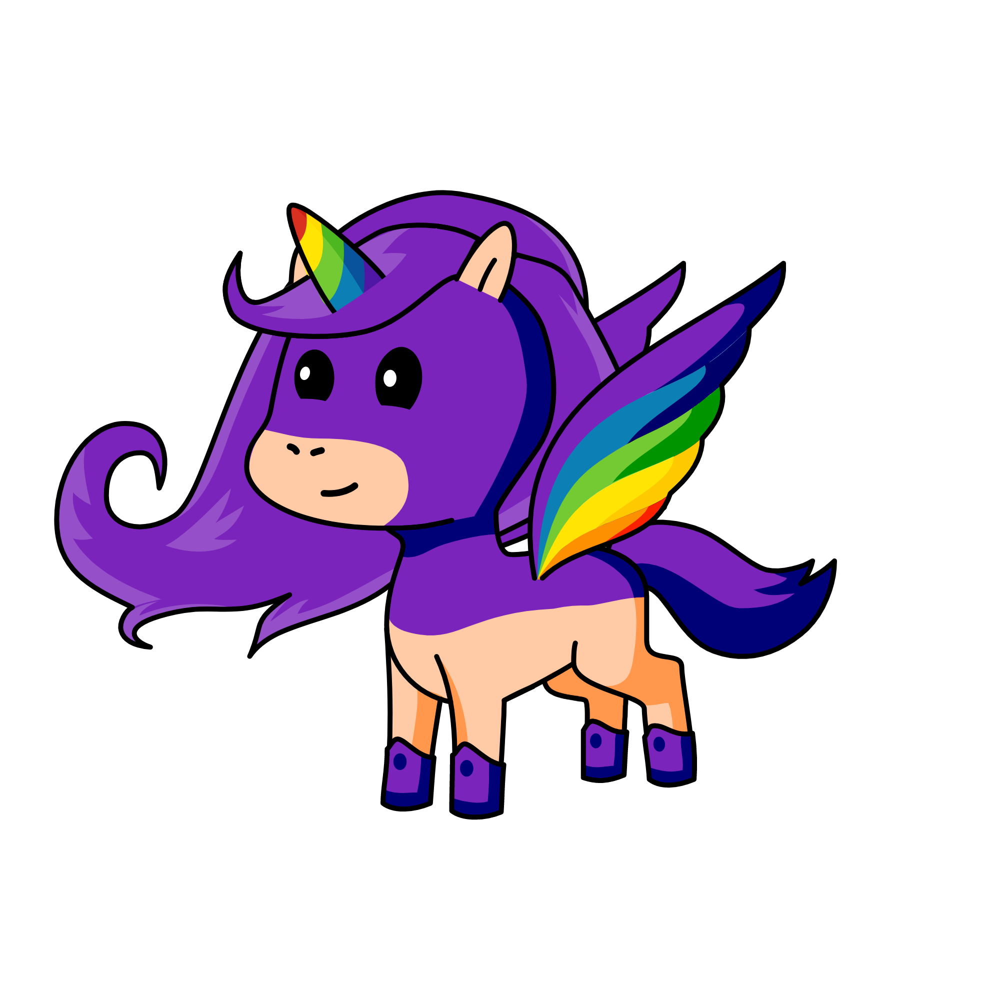 rainbow unicron, the unicorn