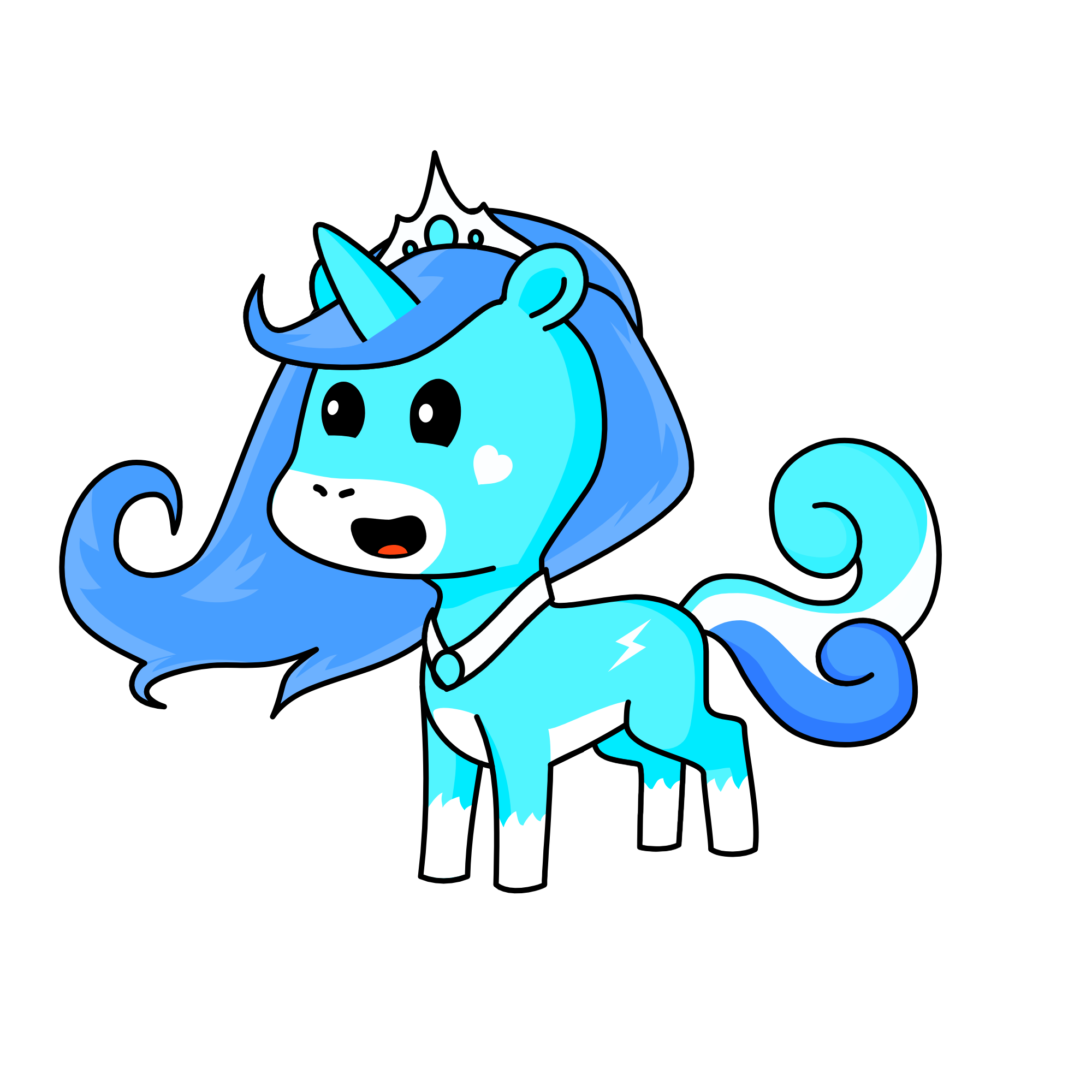 Snow Queen, the unicorn