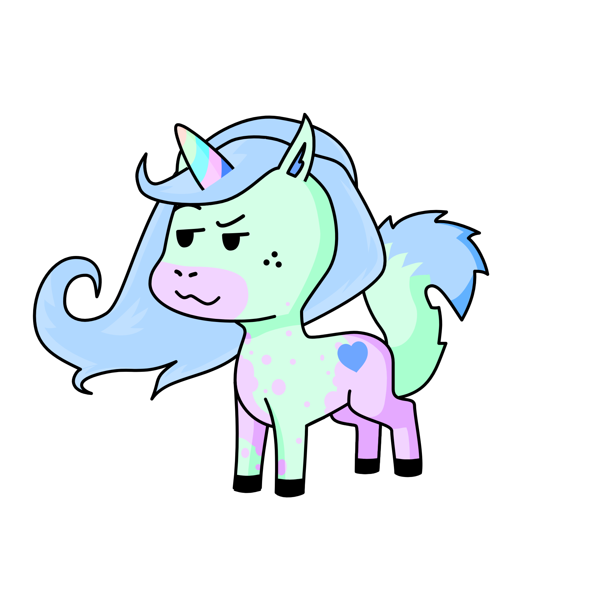 Glitter saver, the unicorn