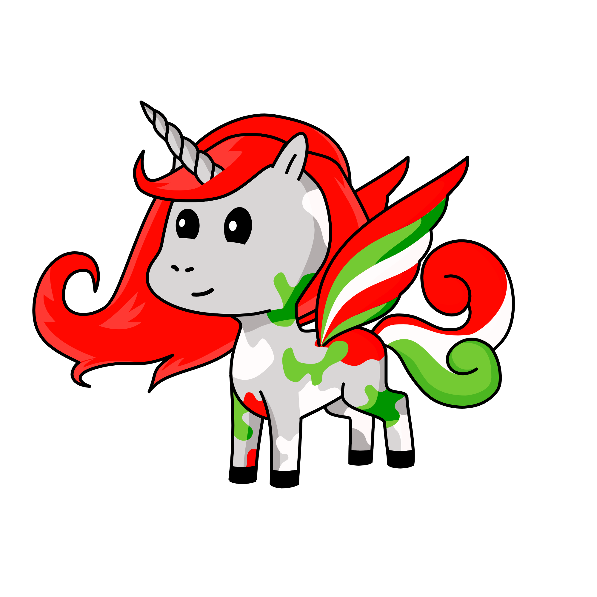 cute , the unicorn