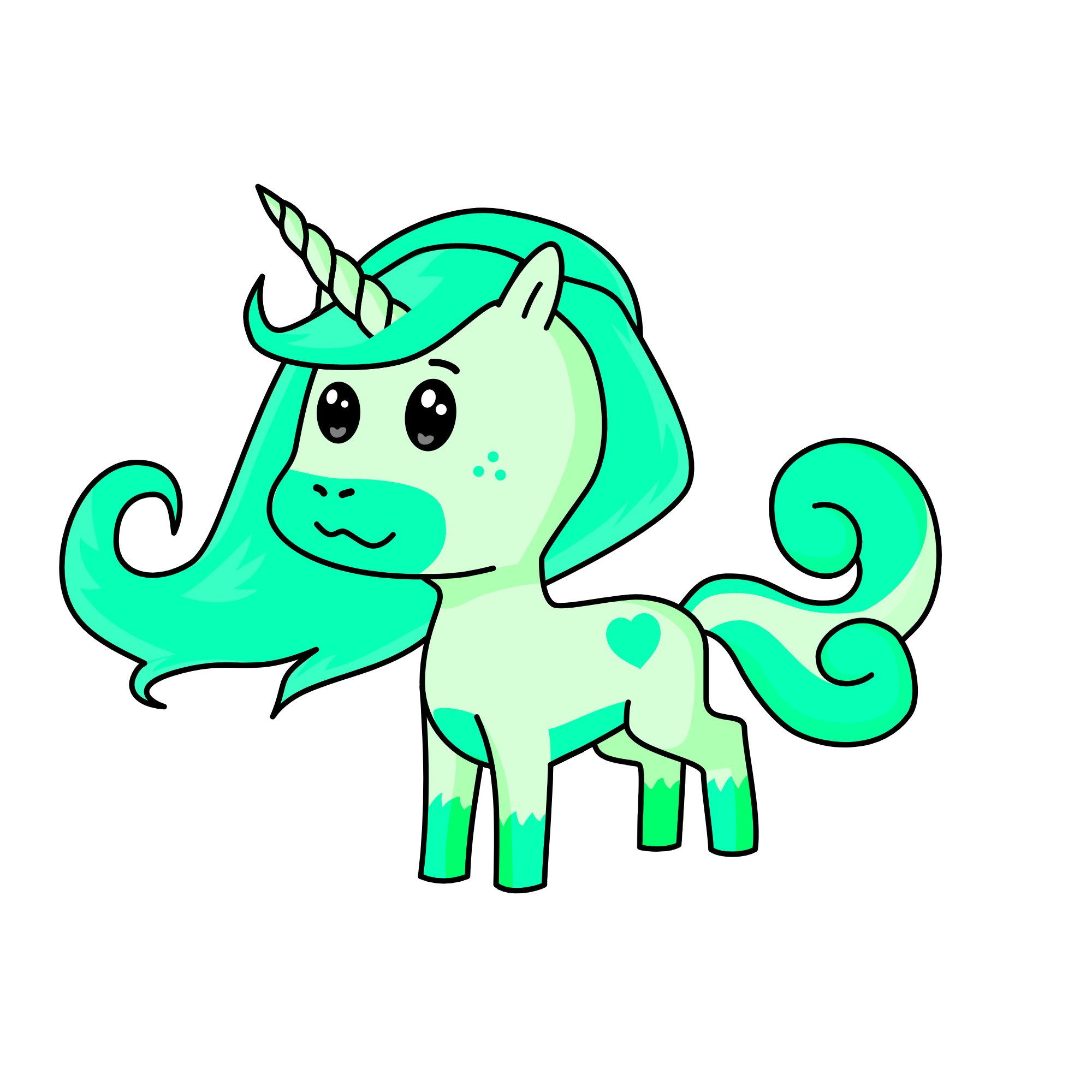 Mint, the unicorn