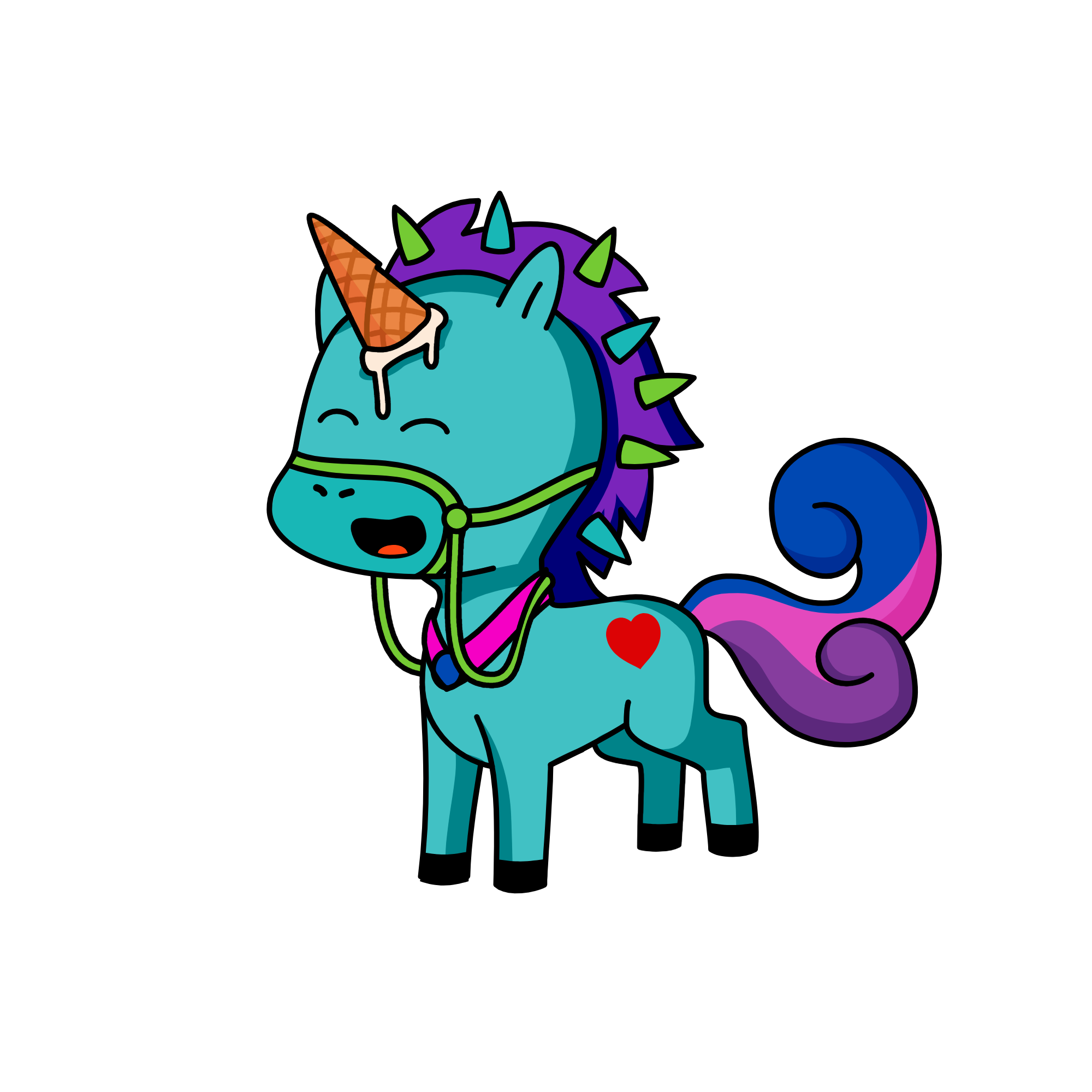 Pop, the unicorn