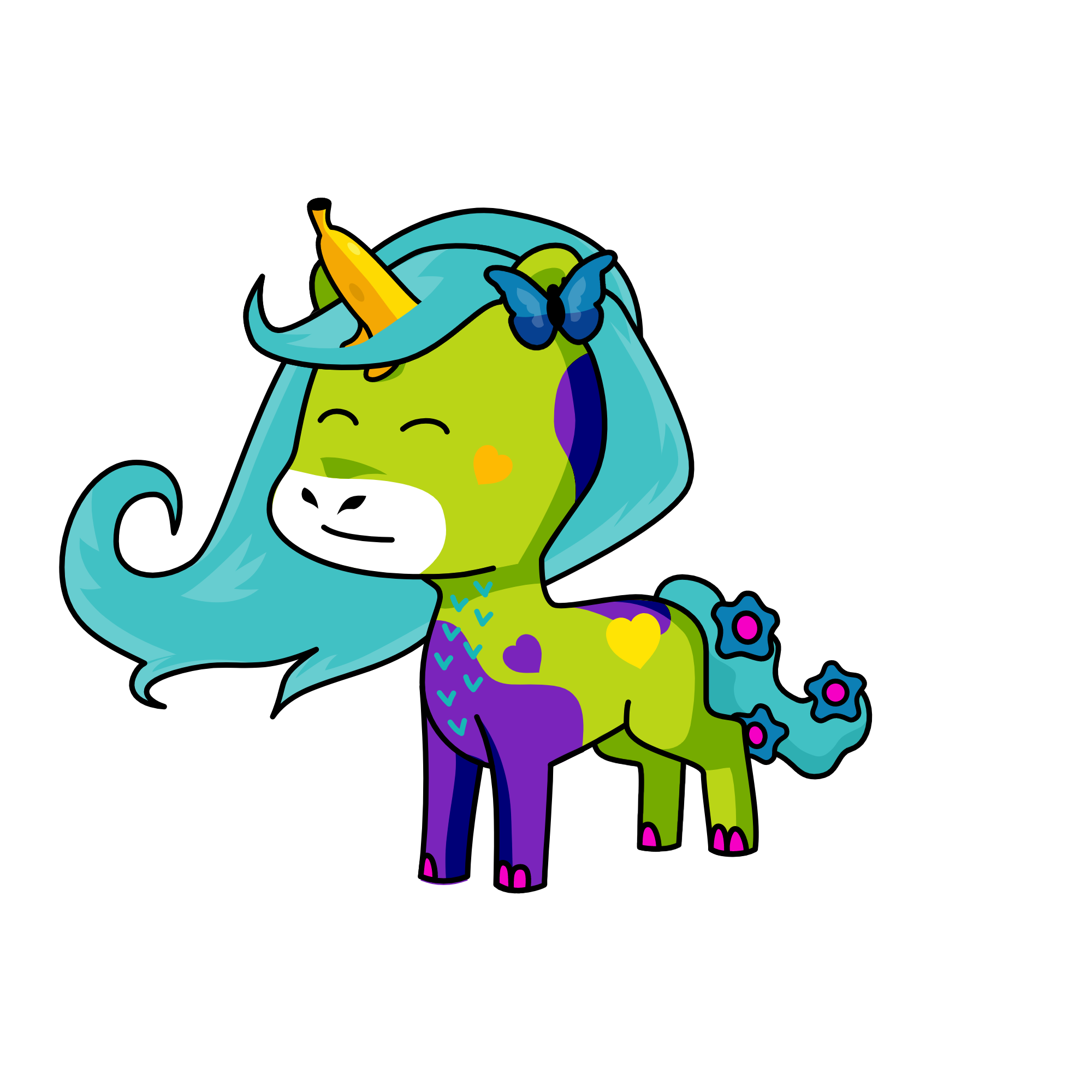 bannana, the unicorn