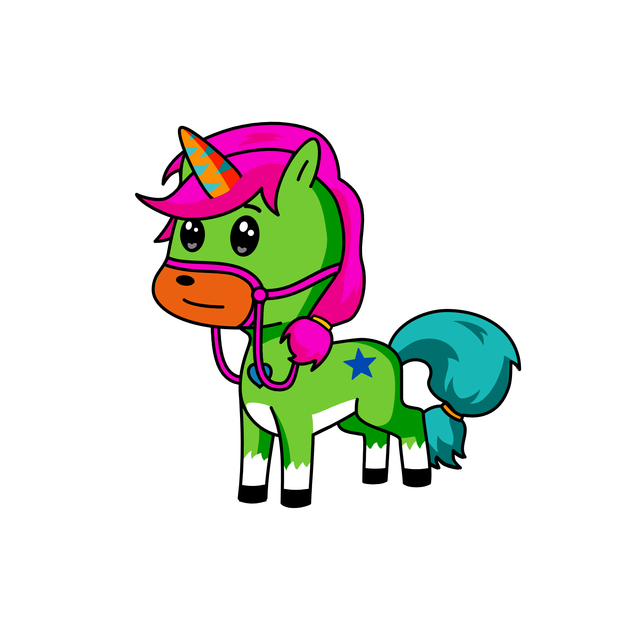 pinky linky, the unicorn