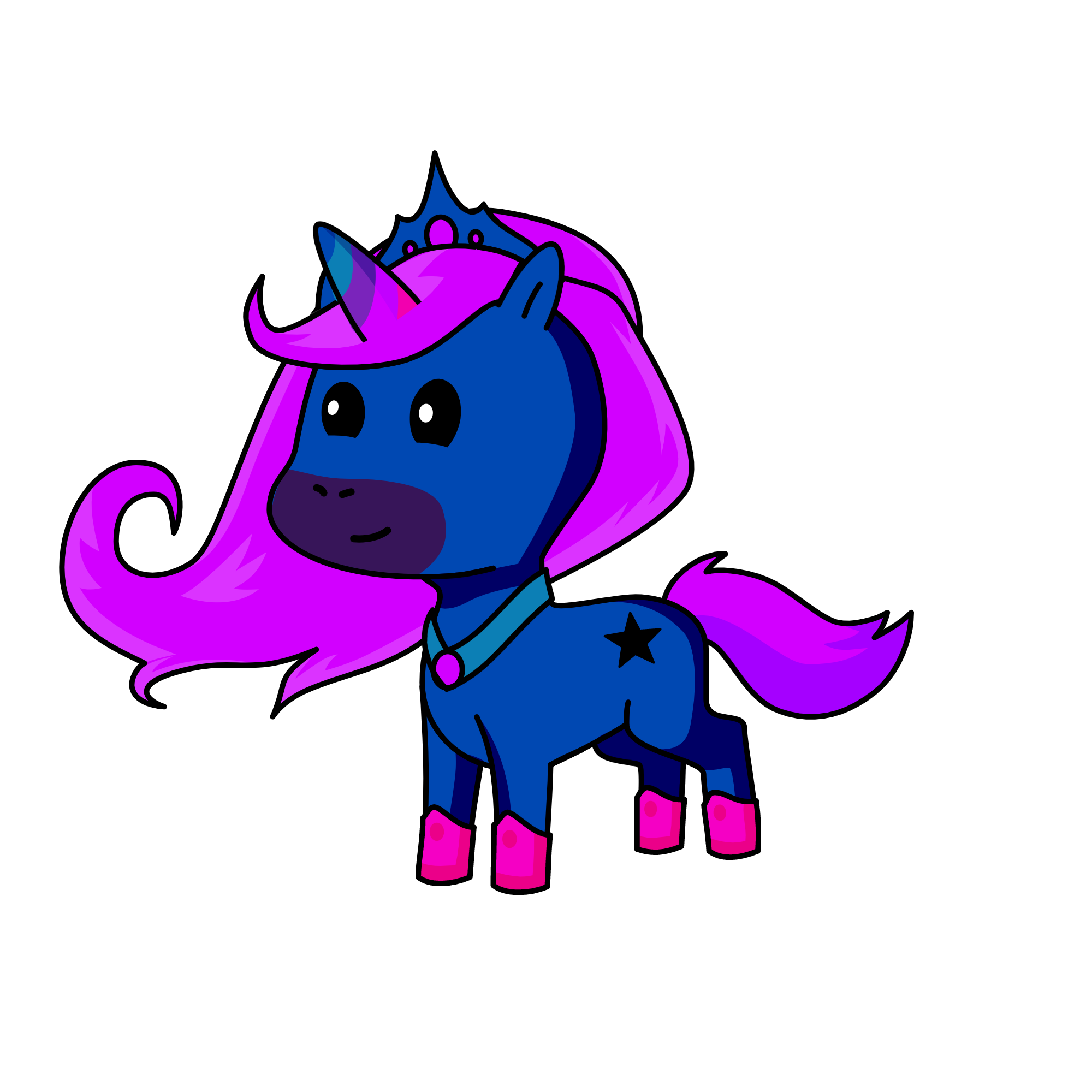 Midnight, the unicorn