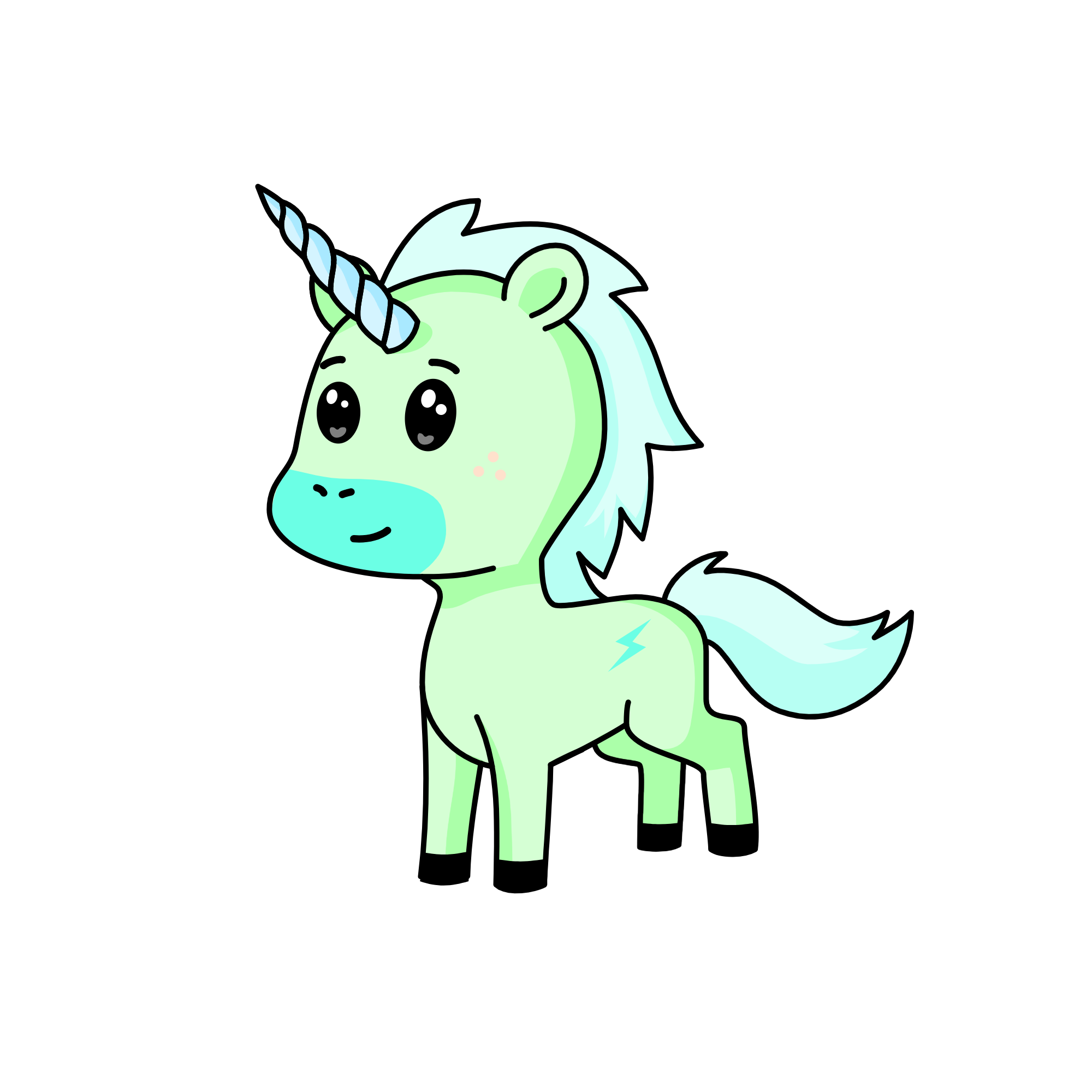 Pastel, the unicorn