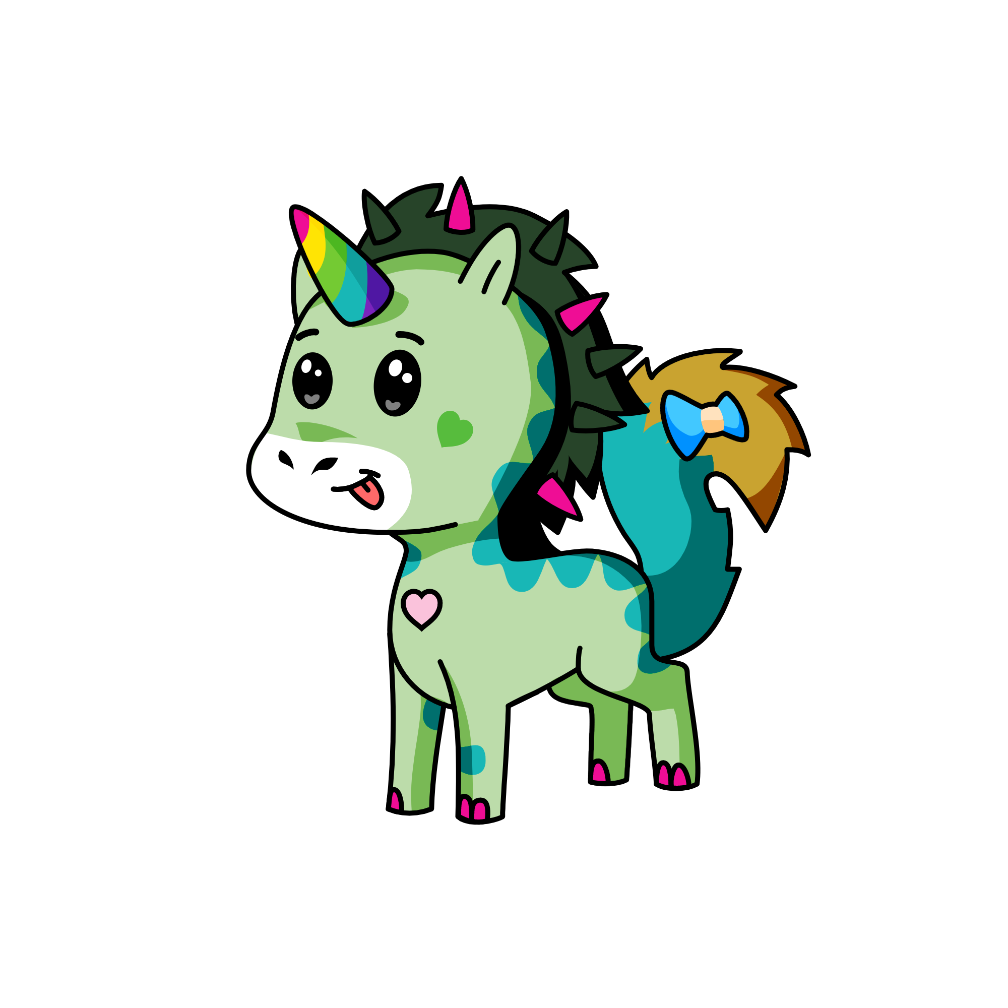 tea rex pusheen, the unicorn