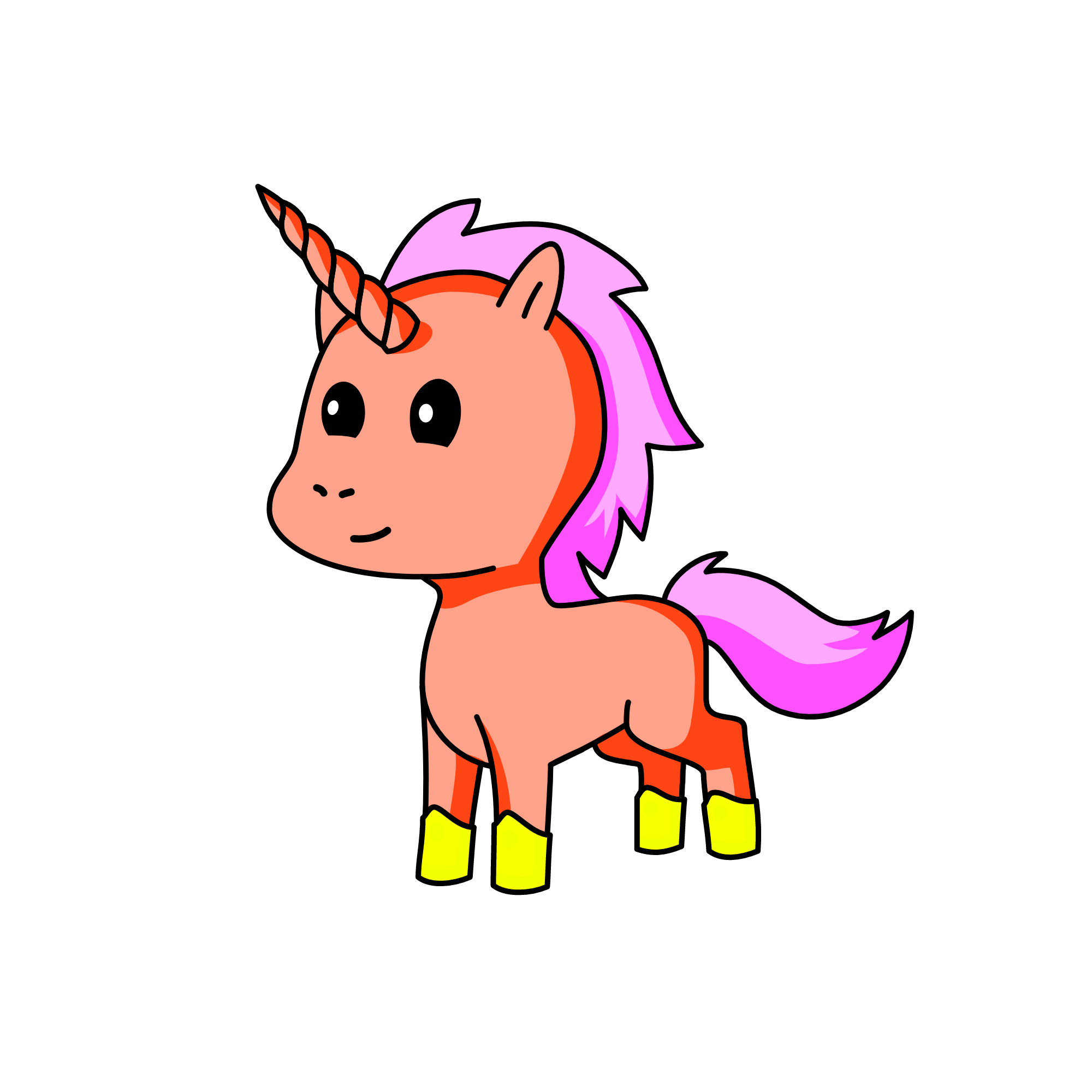 sunset, the unicorn