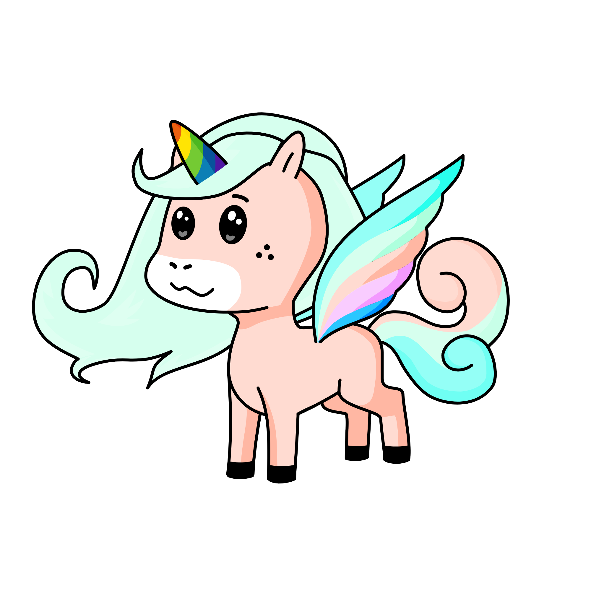 My first winged unicorn!!!, the unicorn