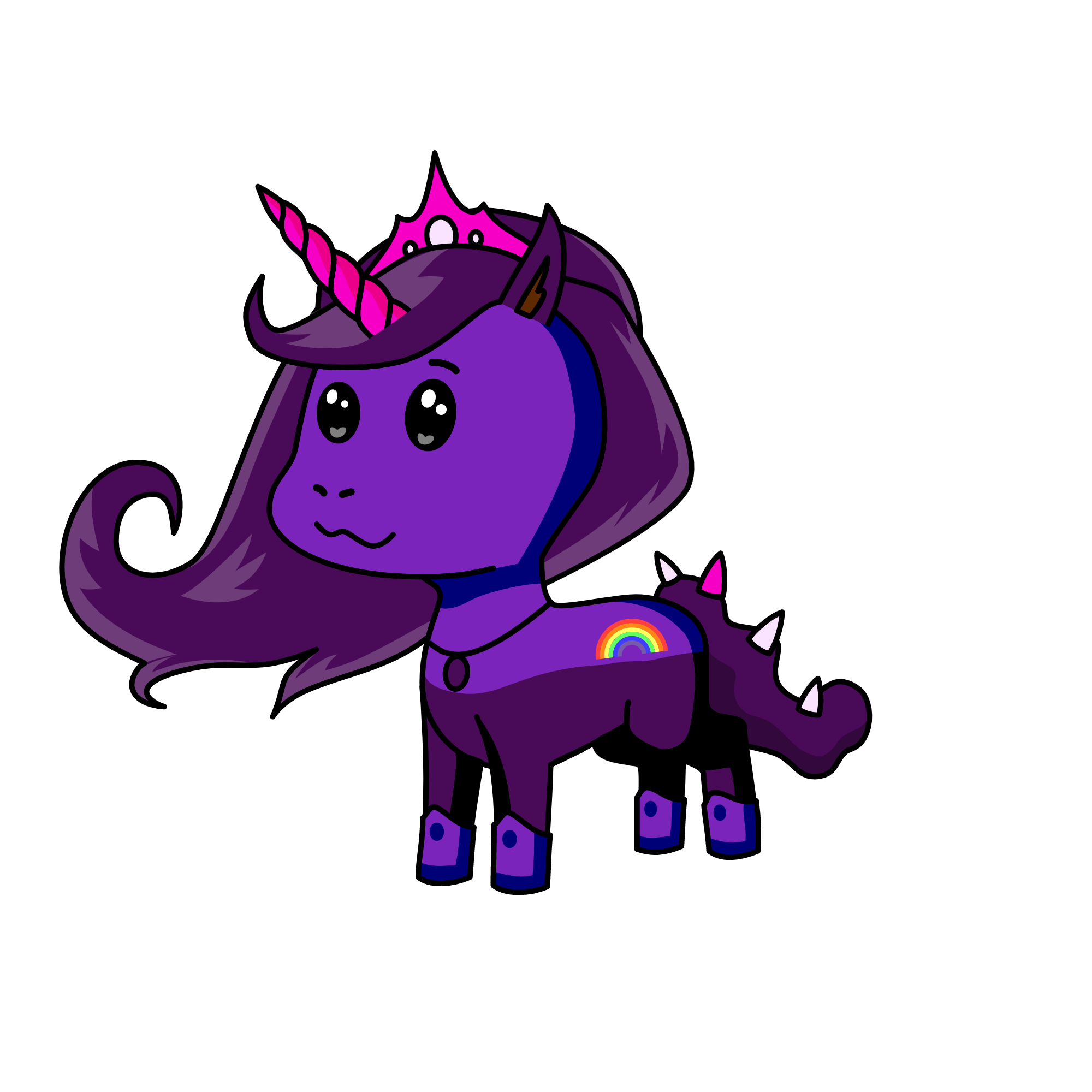 pups and pinks, the unicorn