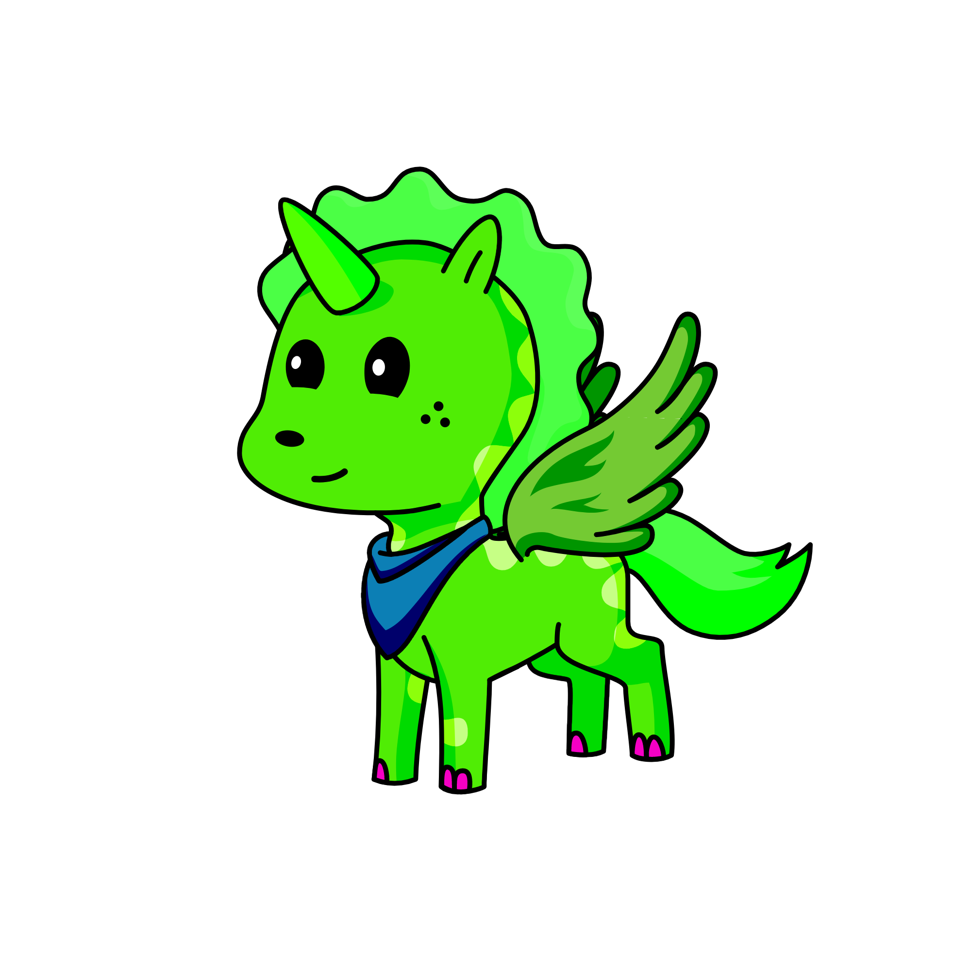 Spike, the unicorn