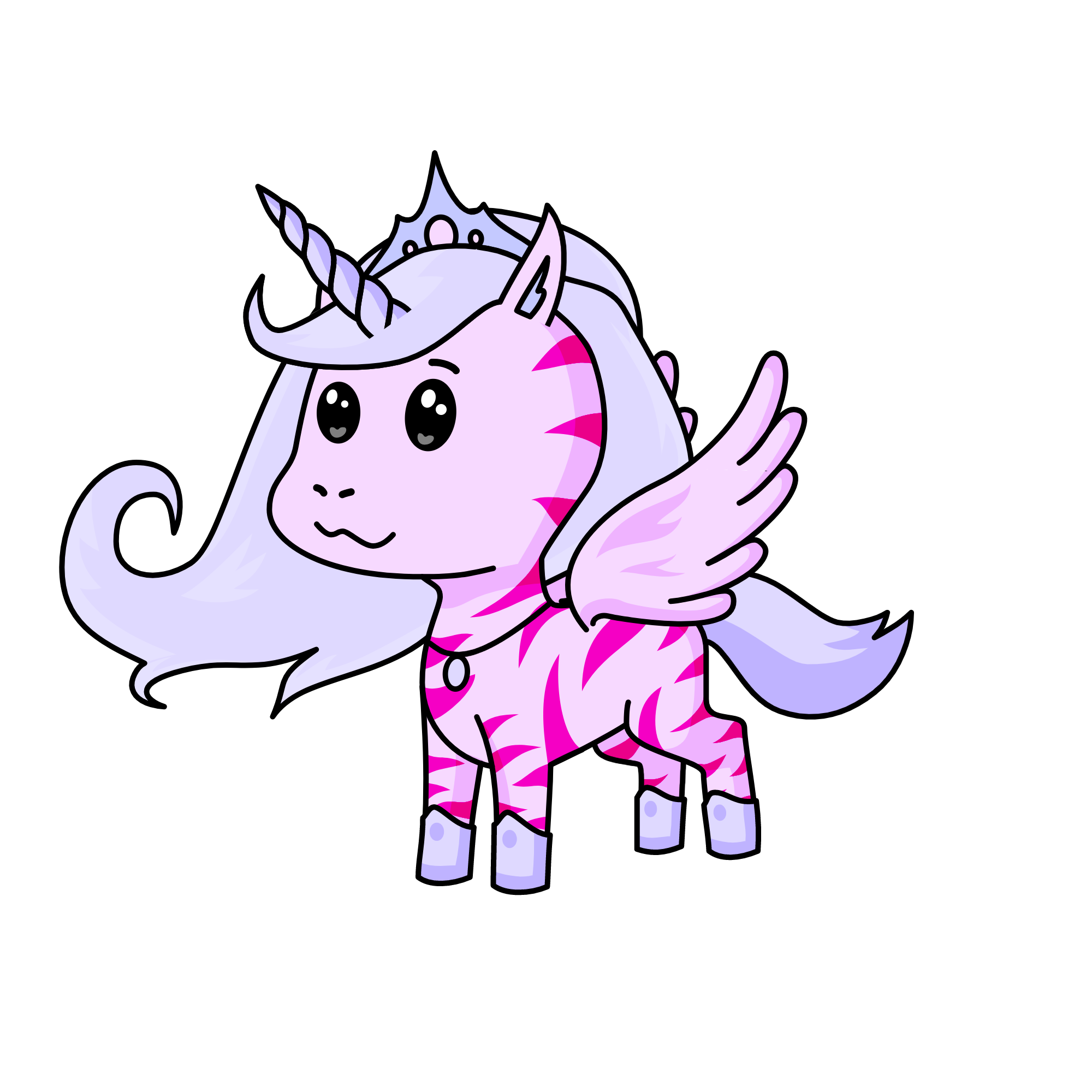 pretty pink , the unicorn