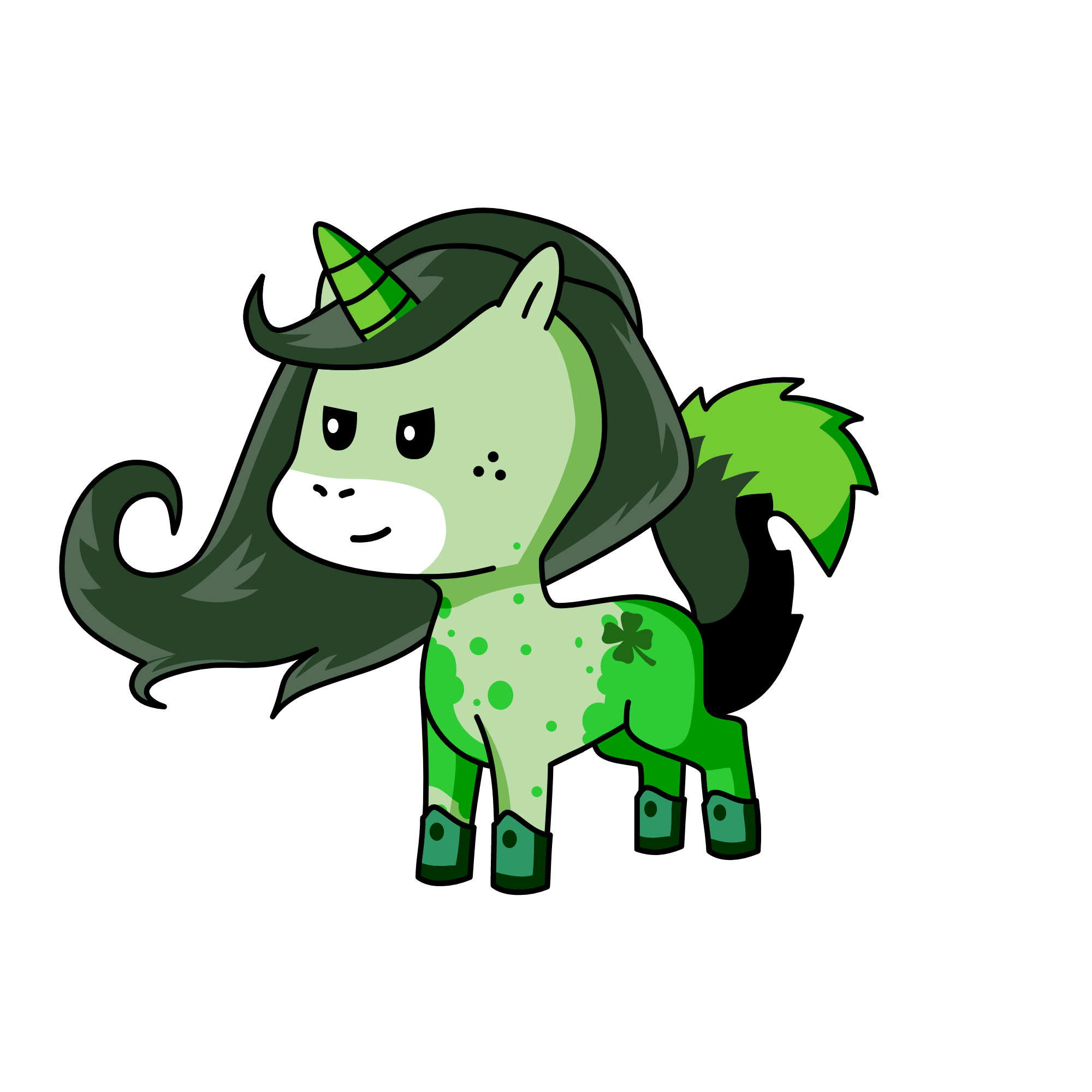 Emerald, the unicorn