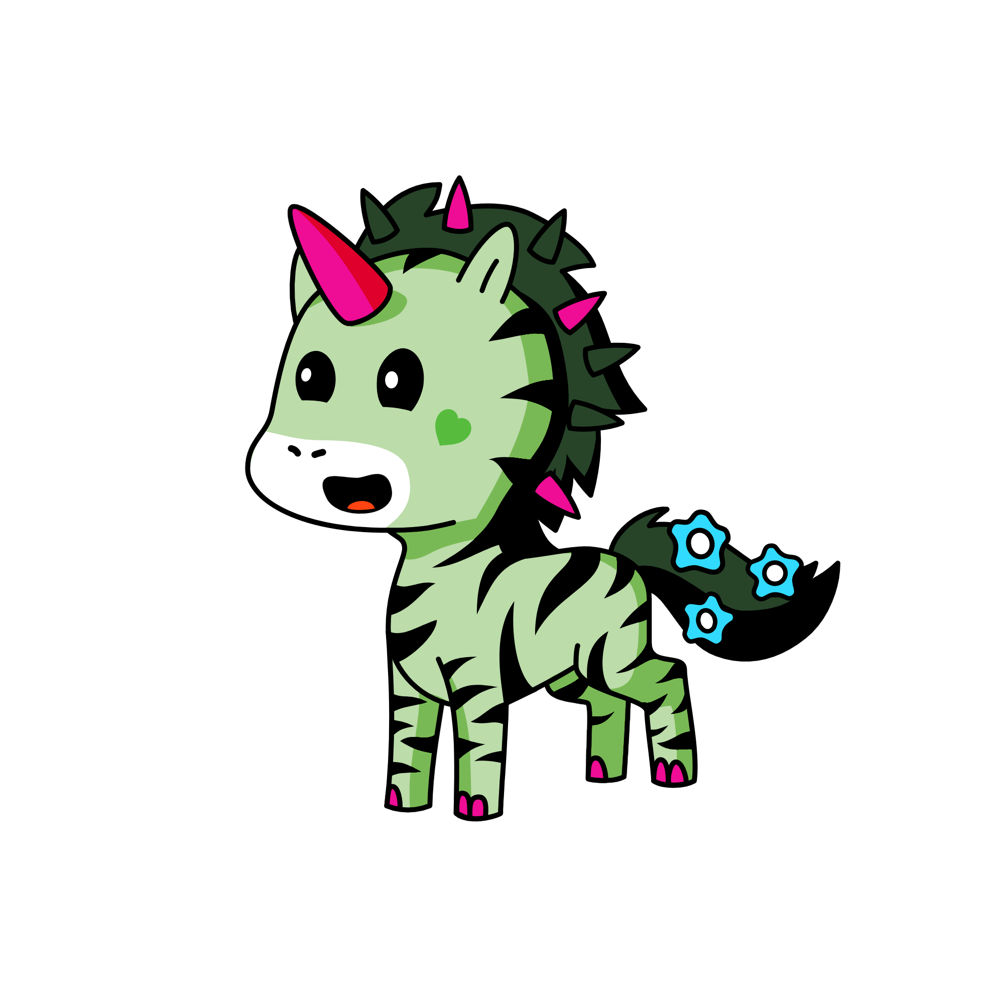 zebra, the unicorn