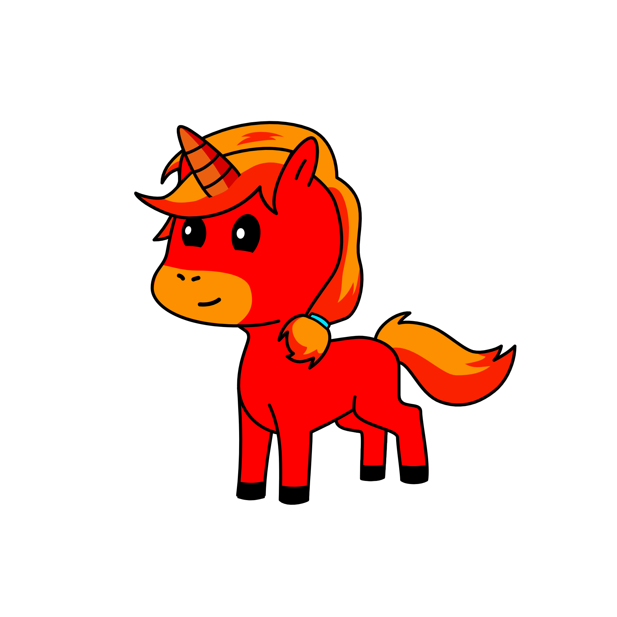 Fire, the unicorn