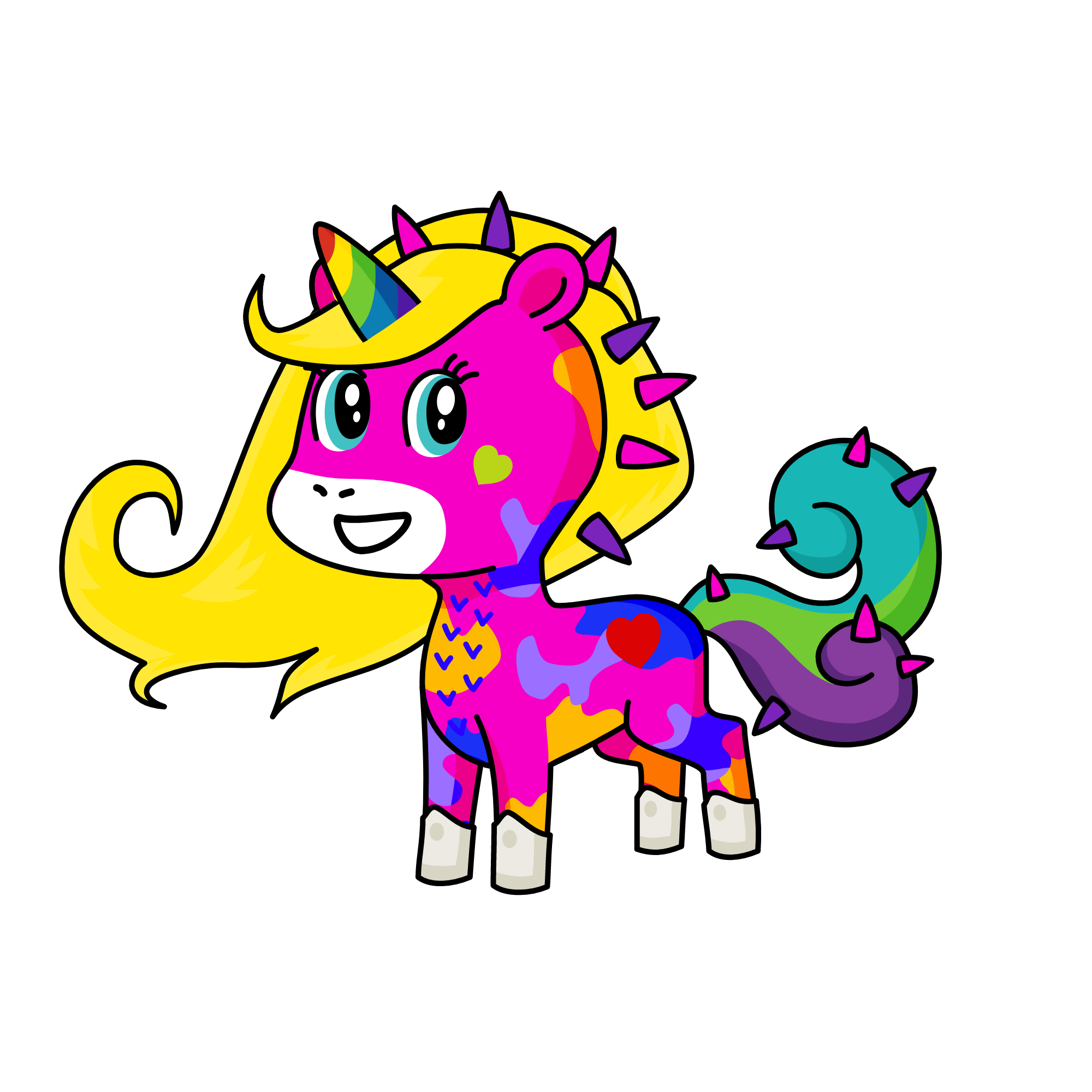 Misael grande (Tiene 2 añitos), the unicorn
