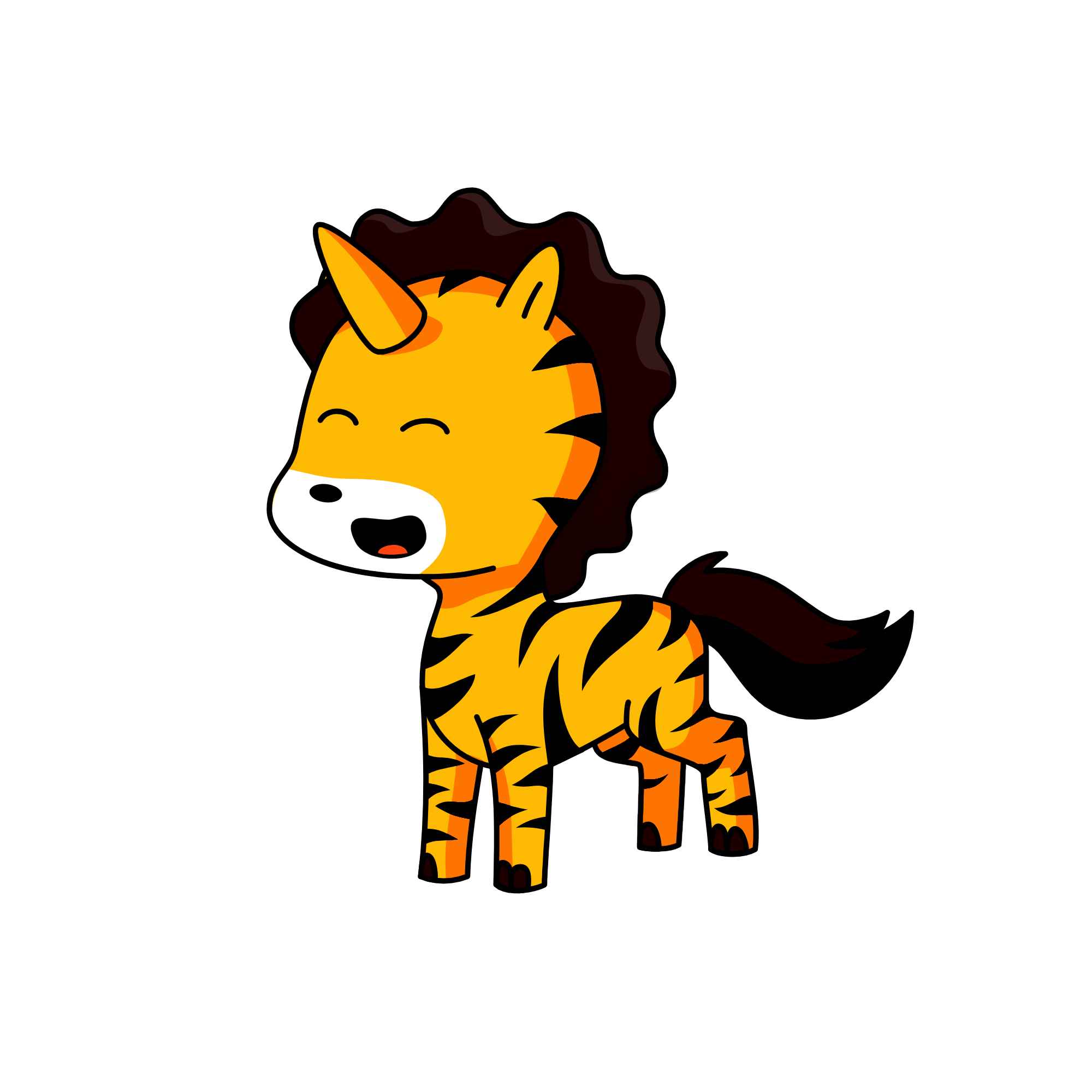 tiger , the unicorn