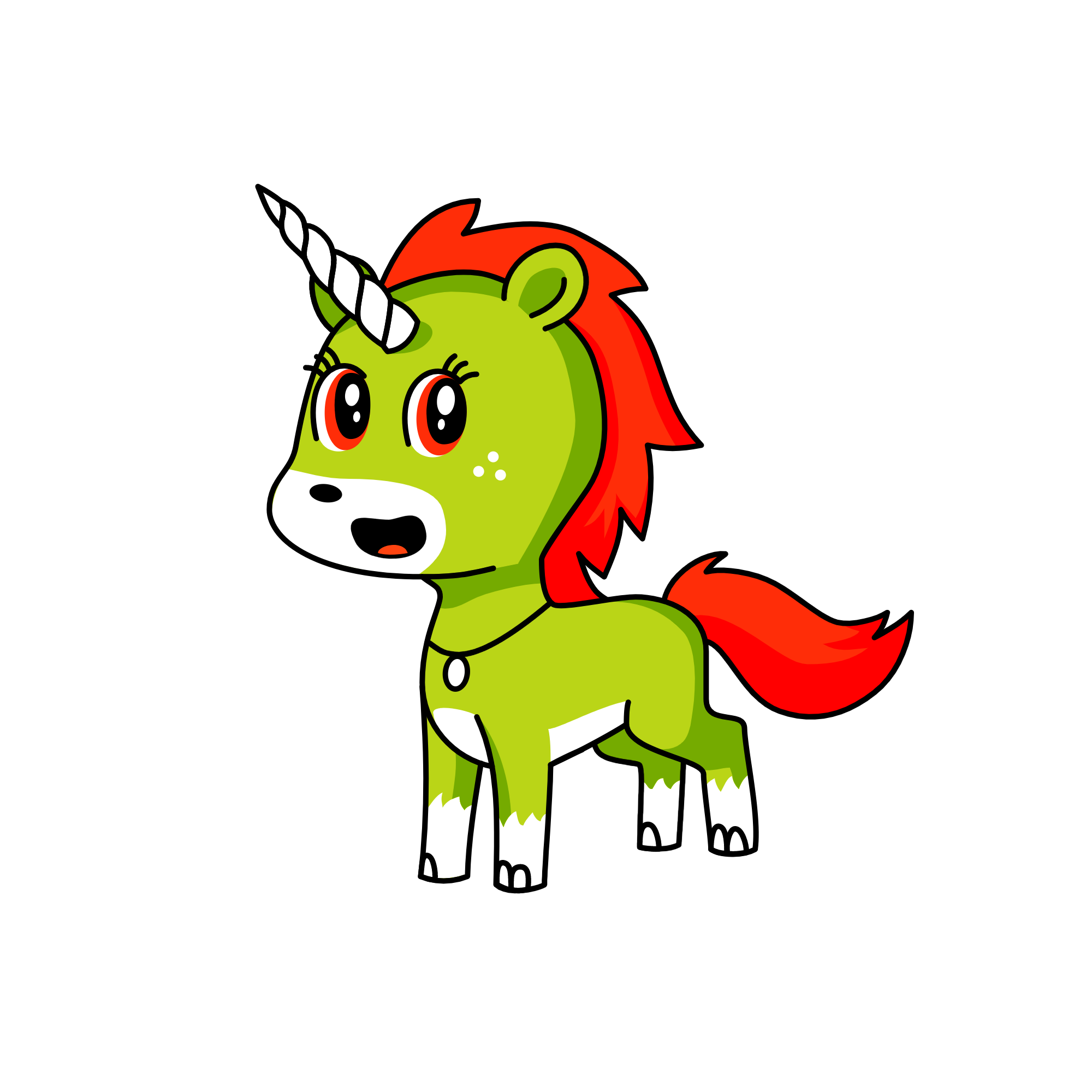 mrs. Christmas, the unicorn