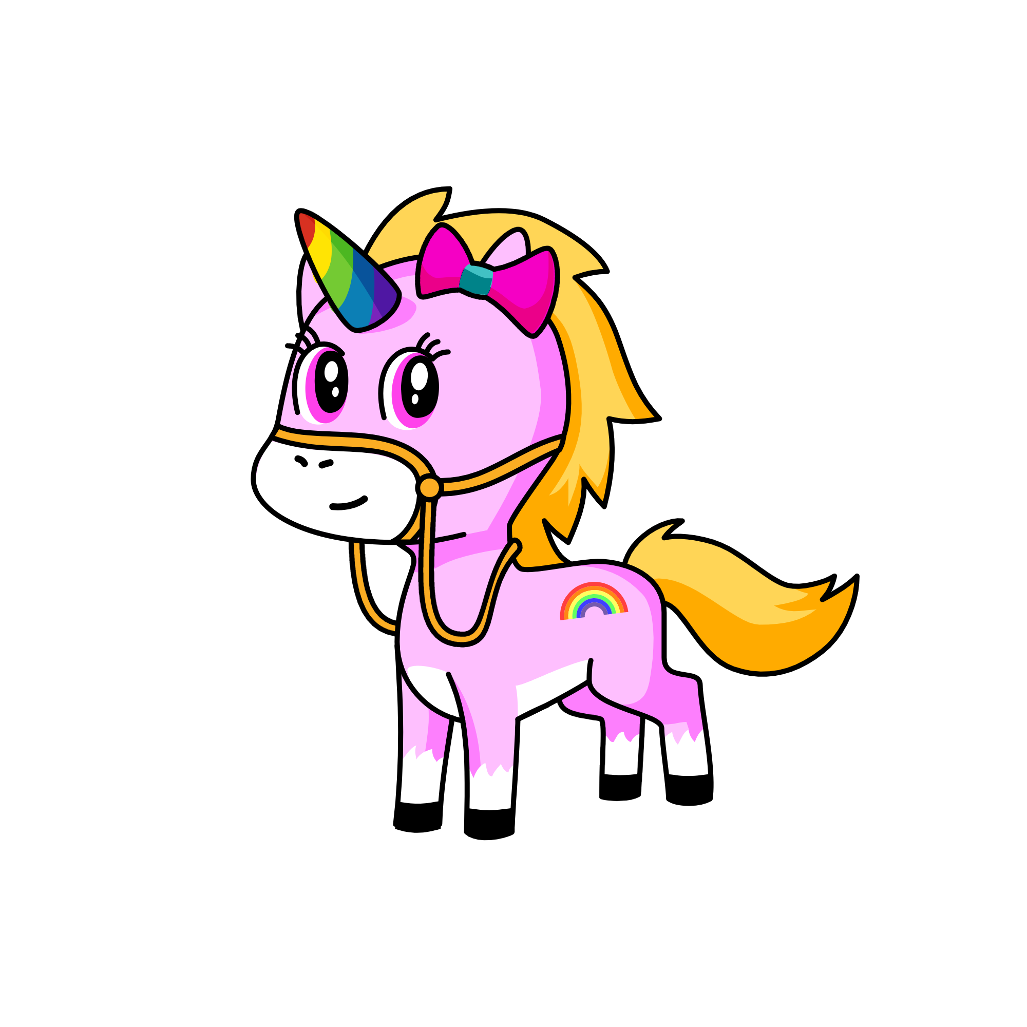 Rainbow, the unicorn