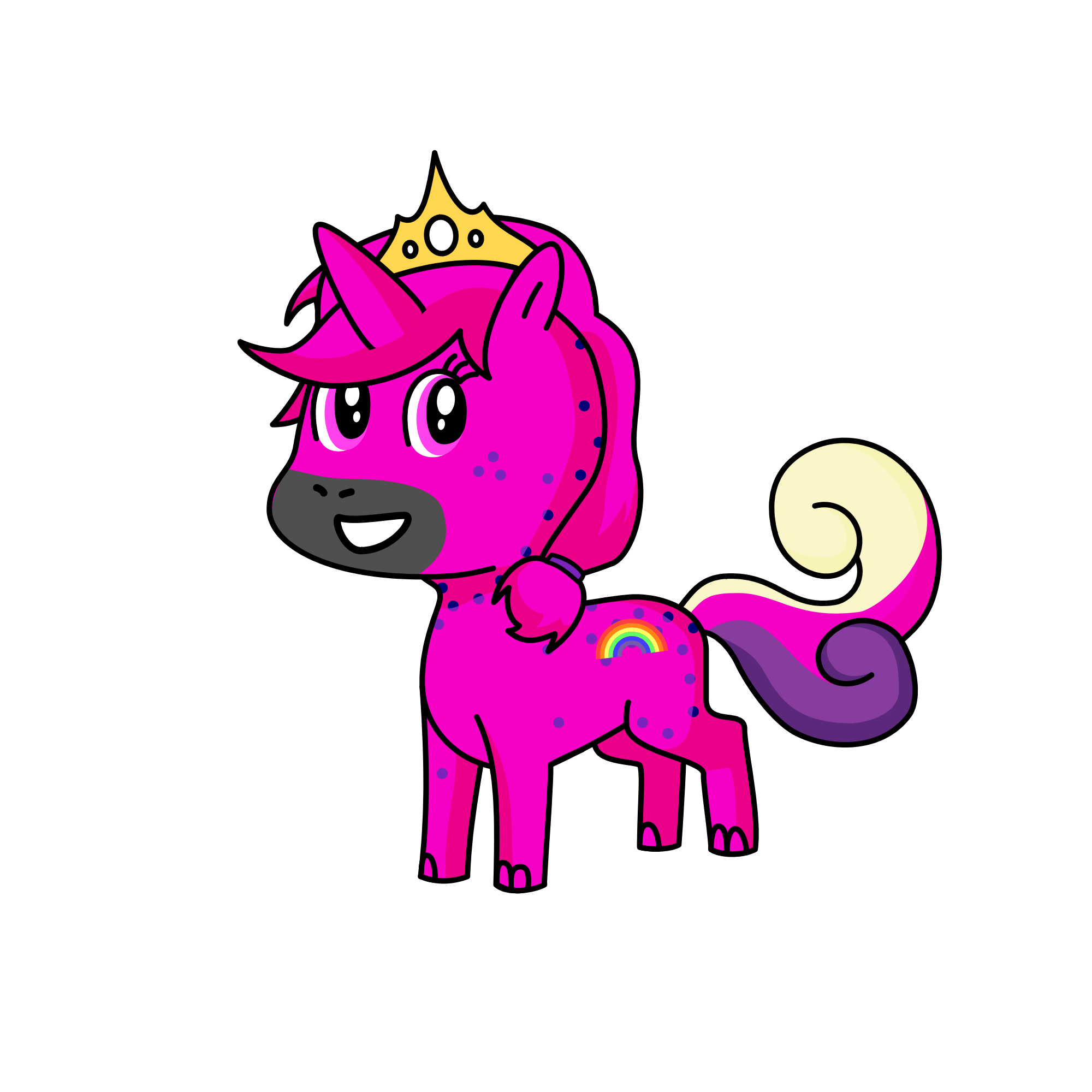 Bubblegum. The princess, the unicorn