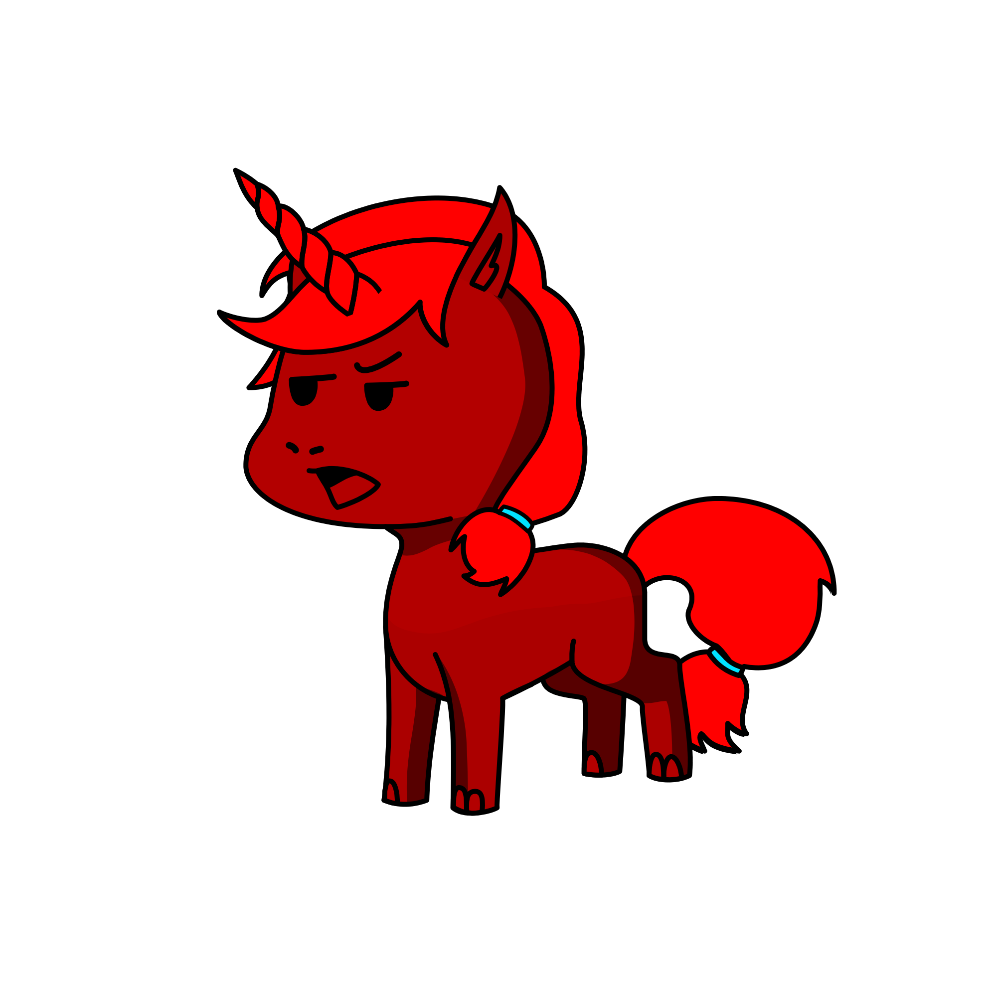 Fire baby., the unicorn