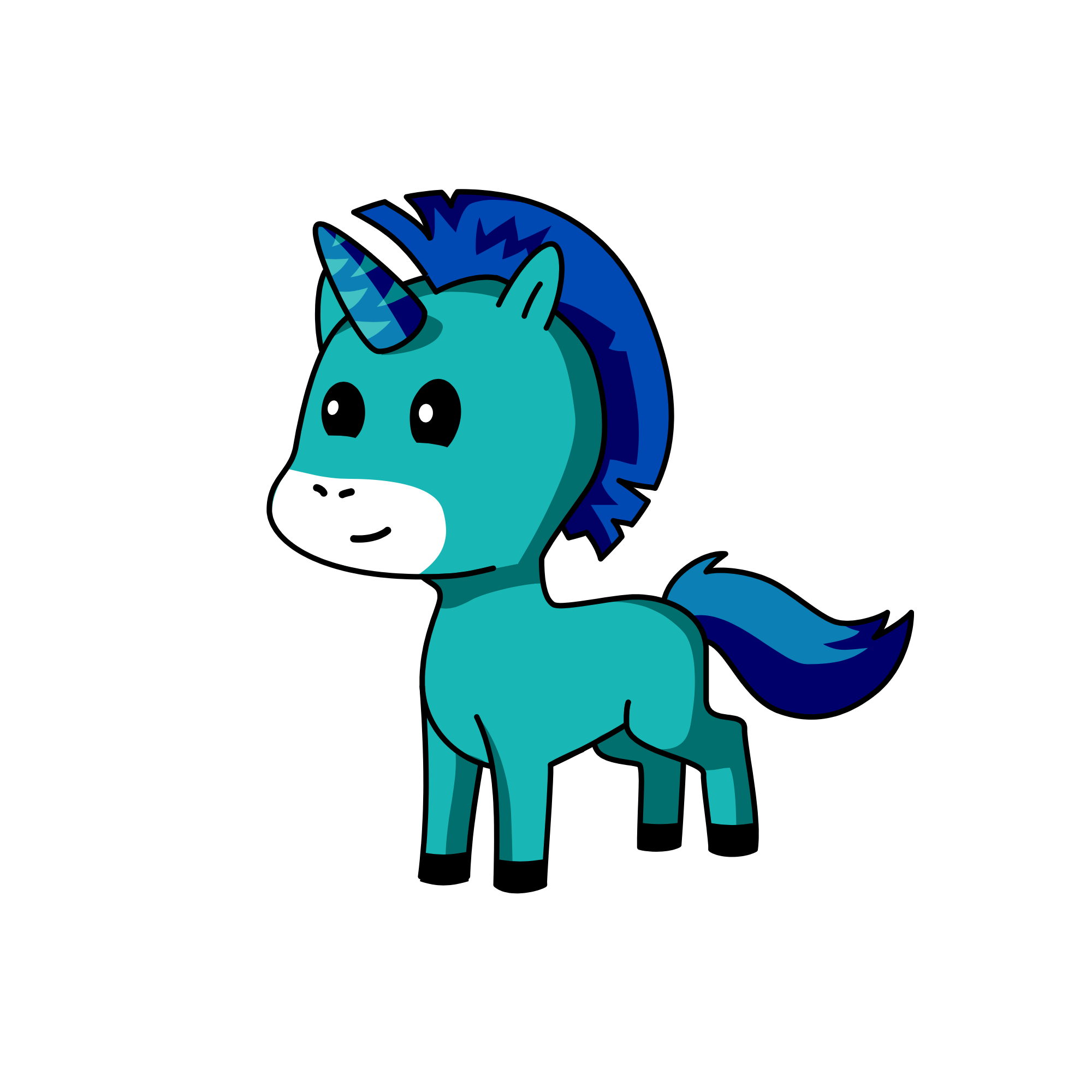 Ice baby boy, the unicorn