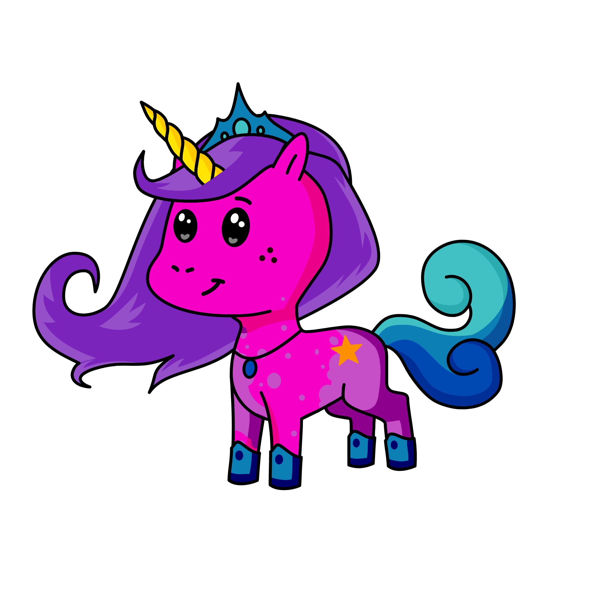 Princess sister of Sunshine, the unicorn