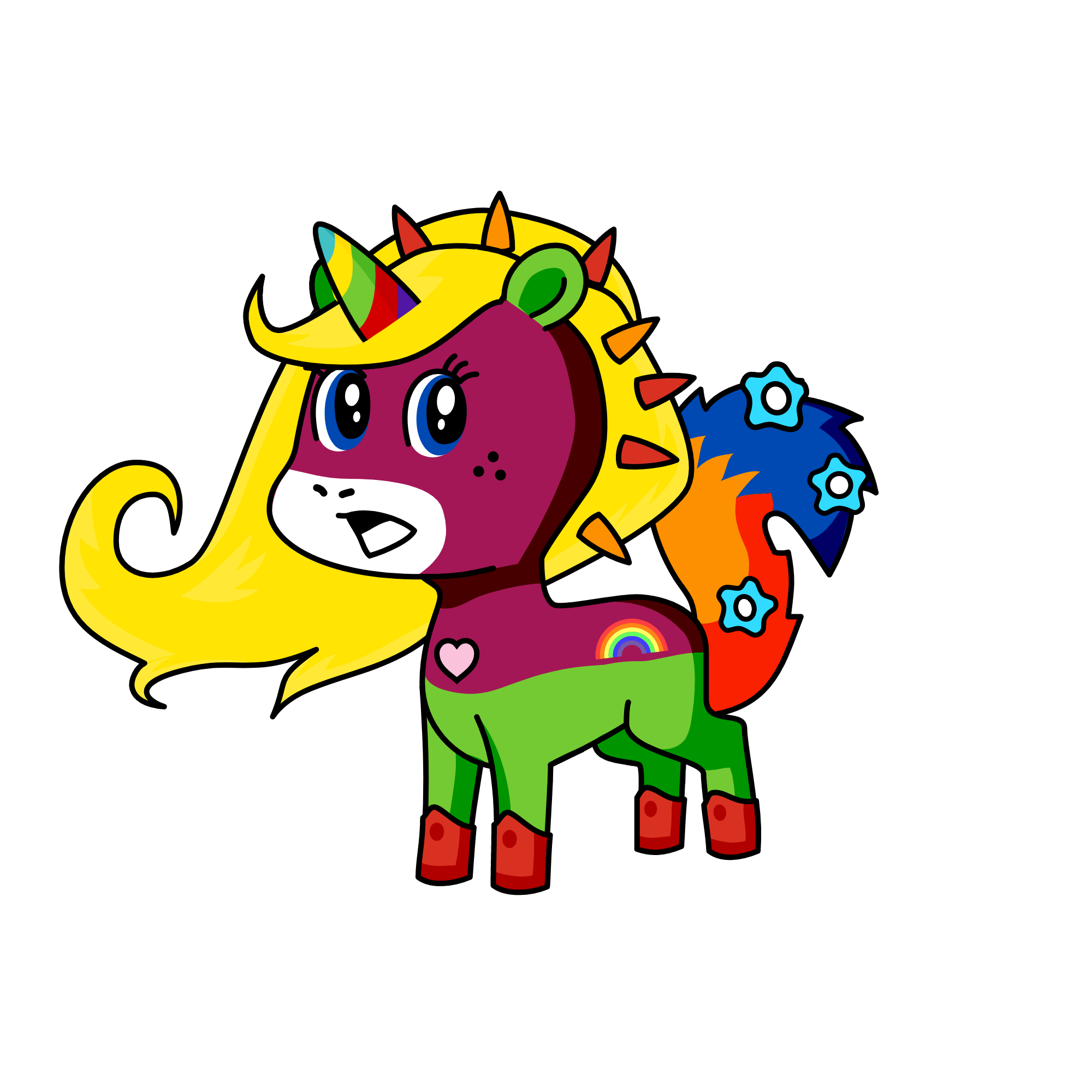 Melicorm, the unicorn