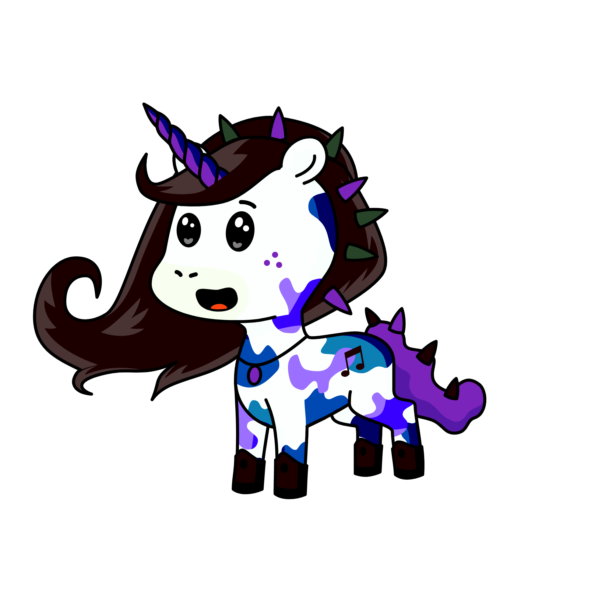 Violet, the unicorn