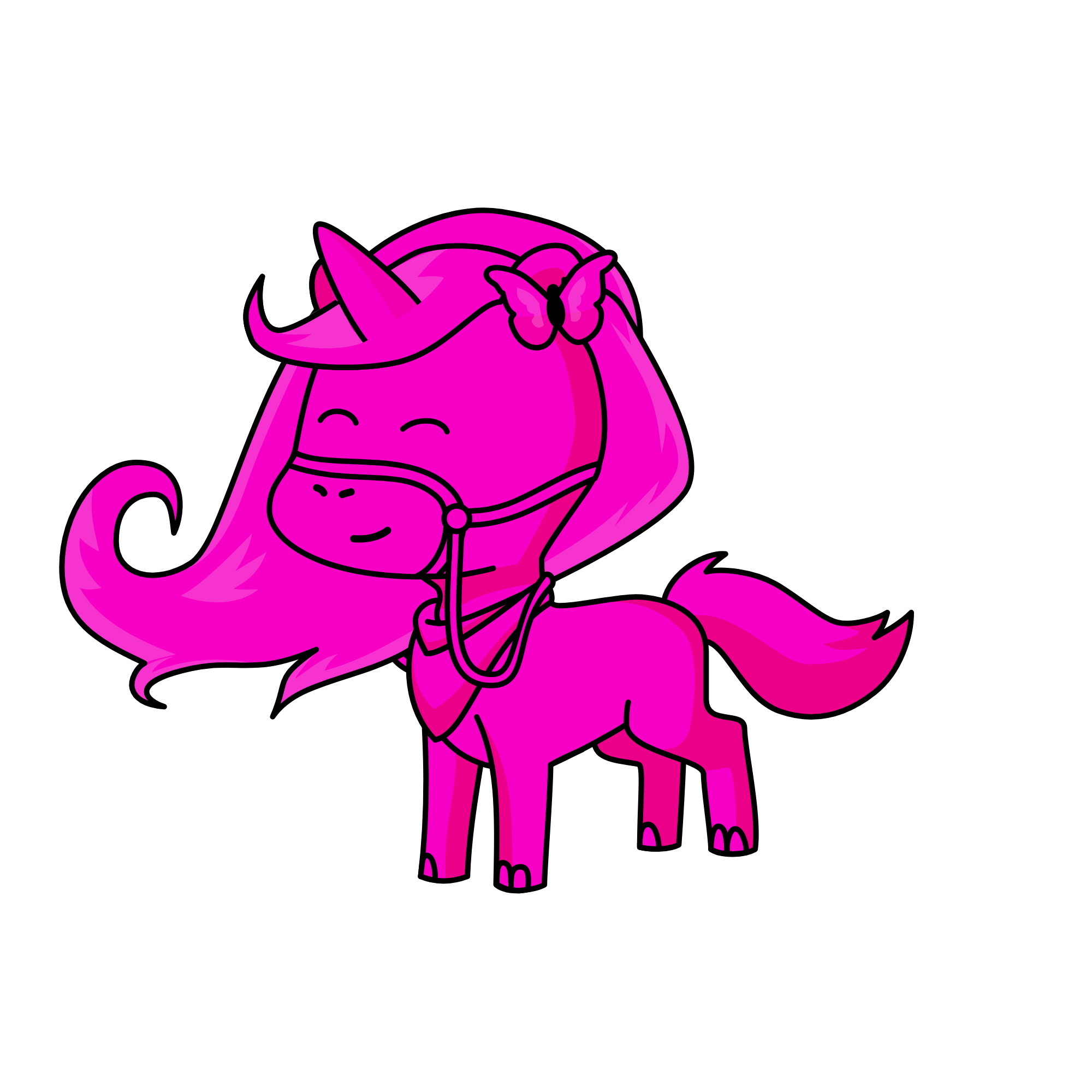 pink, the unicorn