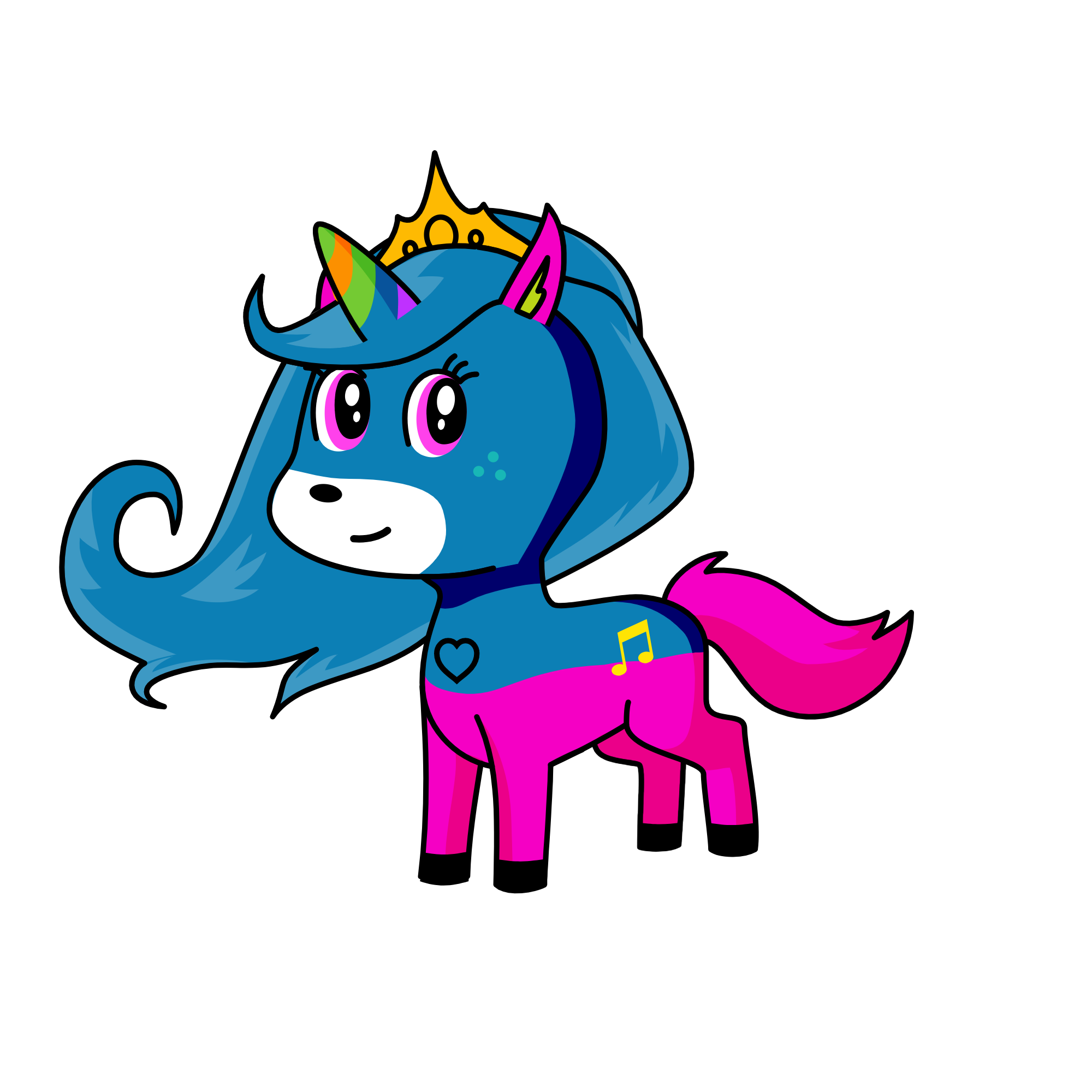 Fluff, the unicorn