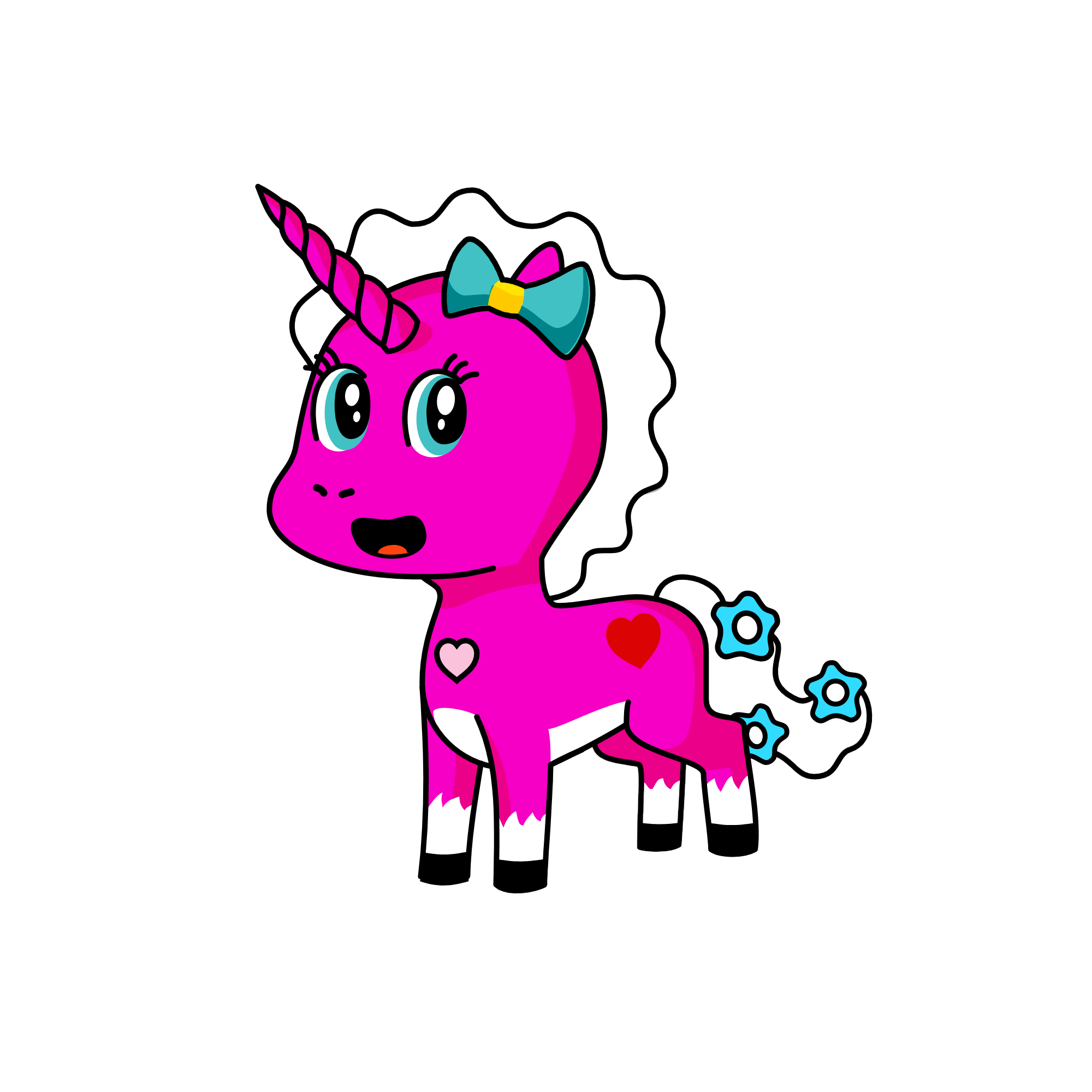 glitter, the unicorn
